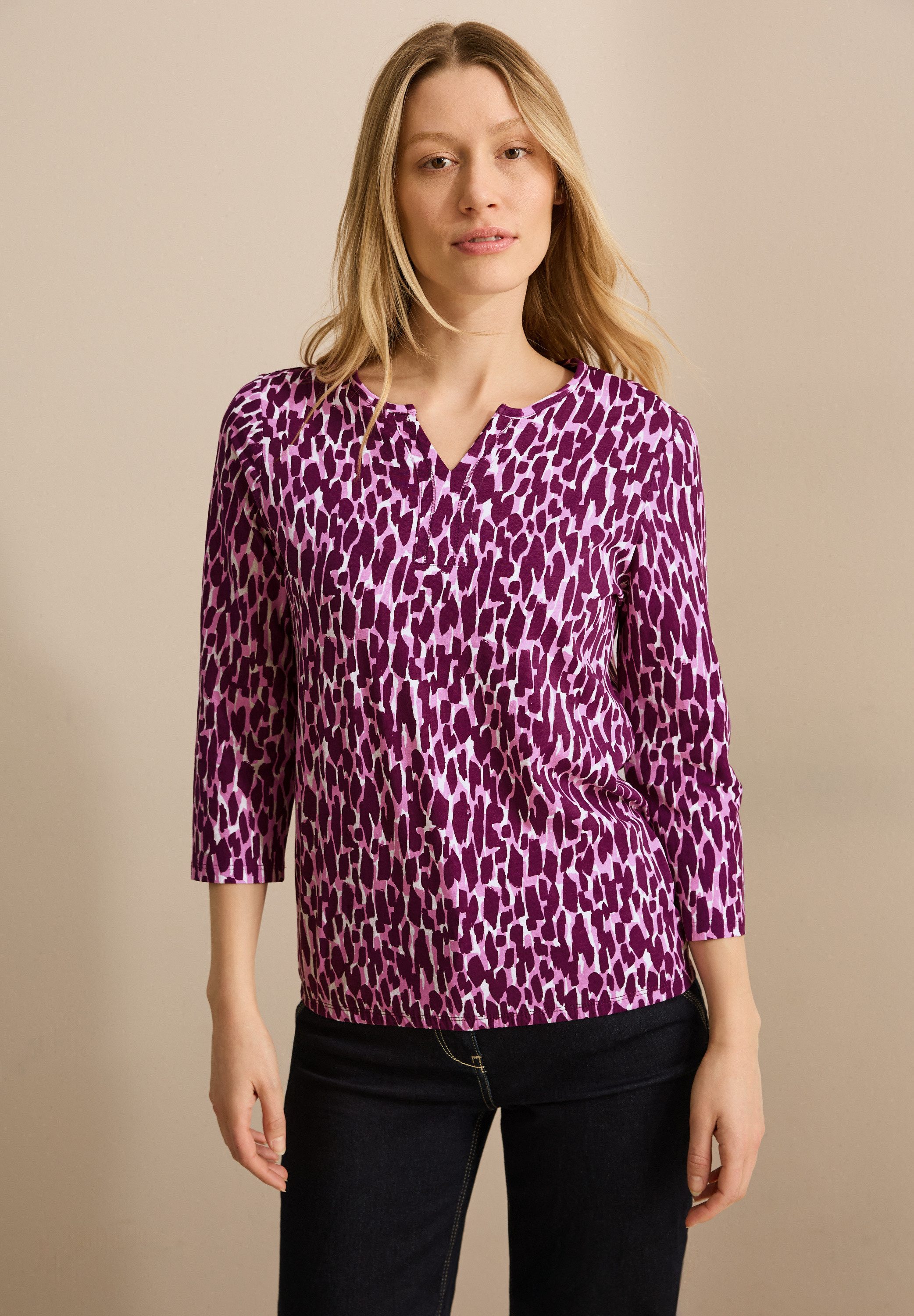 Cecil 3/4-Arm-Shirt, aus reiner Baumwolle günstig online kaufen