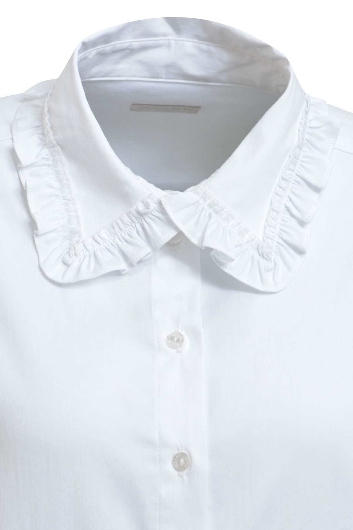 Milano Italy Hemdbluse SHIRT BLOUSE W/ RUFF