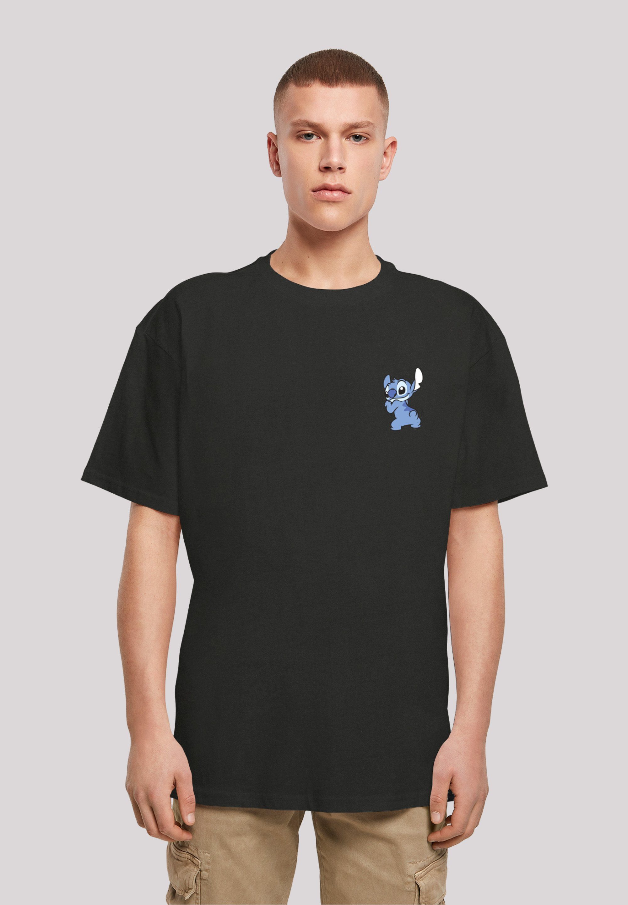 F4NT4STIC T-Shirt Disney Lilo And Stitch Stitch Backside Breast Print Print schwarz