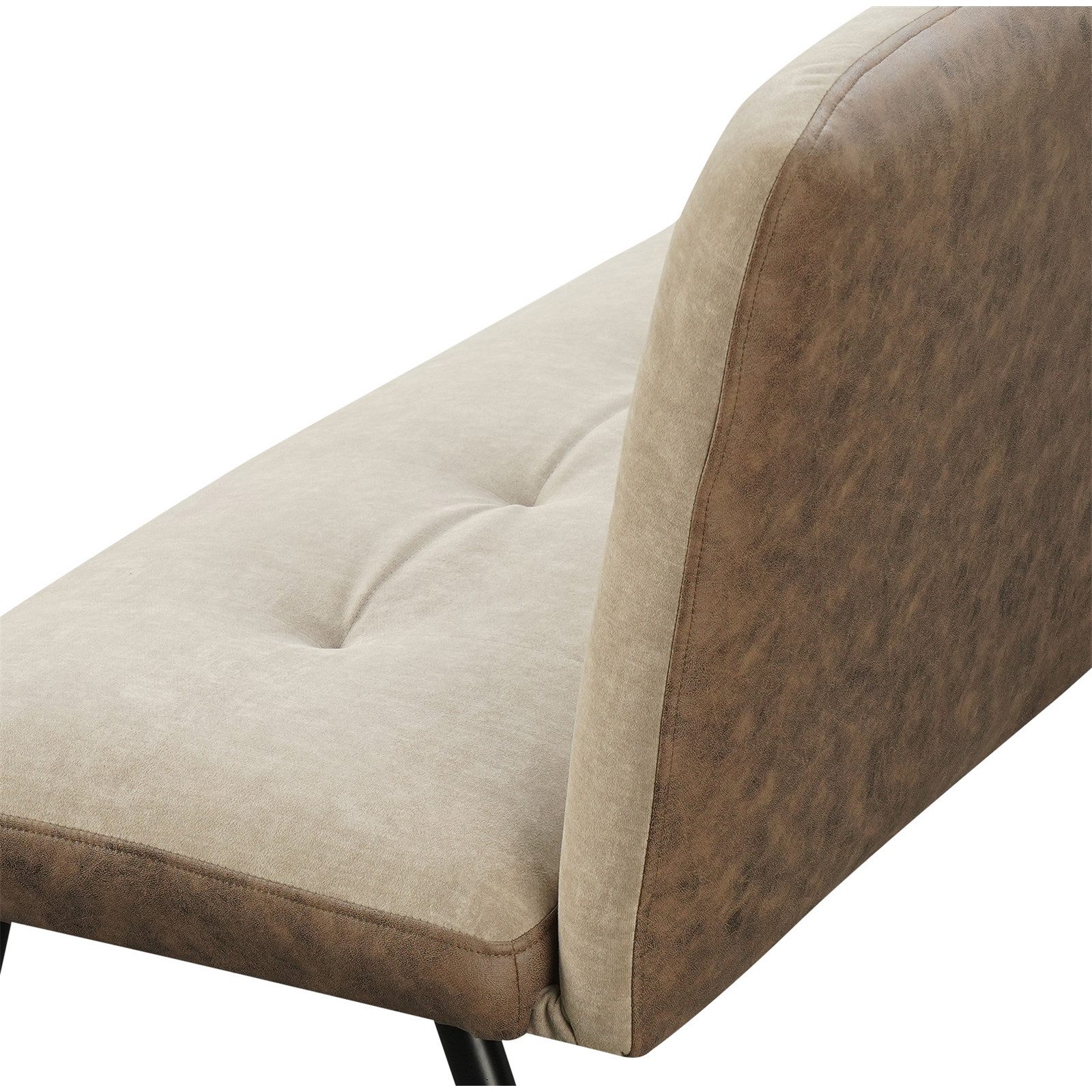 HTI-Living Polsterbank Bank 3-Sitzer Antikbraun/Taupe Joschka (Stück, 1-St., 1 Sitzbank), Sitzbank Küchenbank