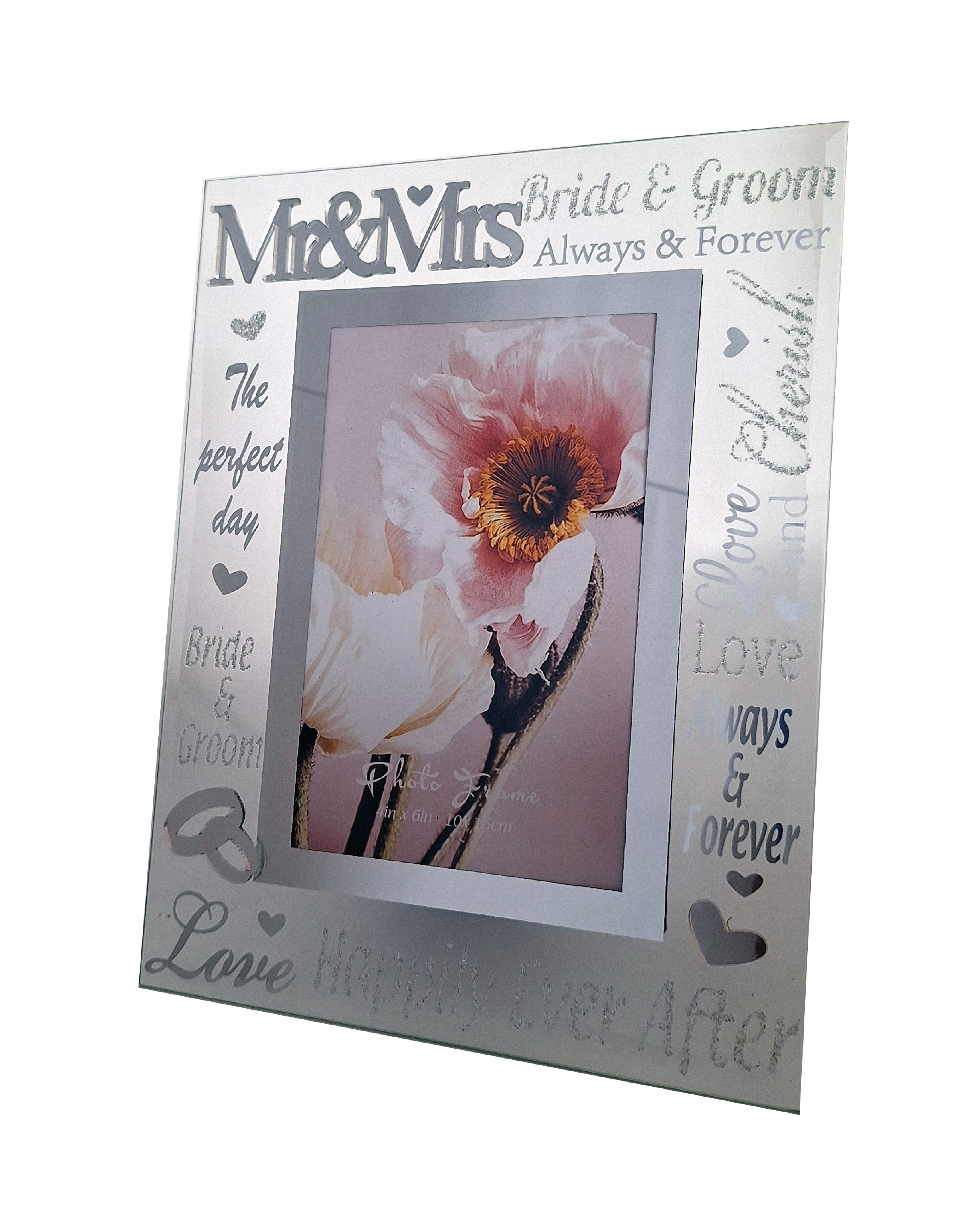 Close Up Bilderrahmen Mr. & Mrs. Wedding Frame 10 x 15 cm Hochzeitsrahmen