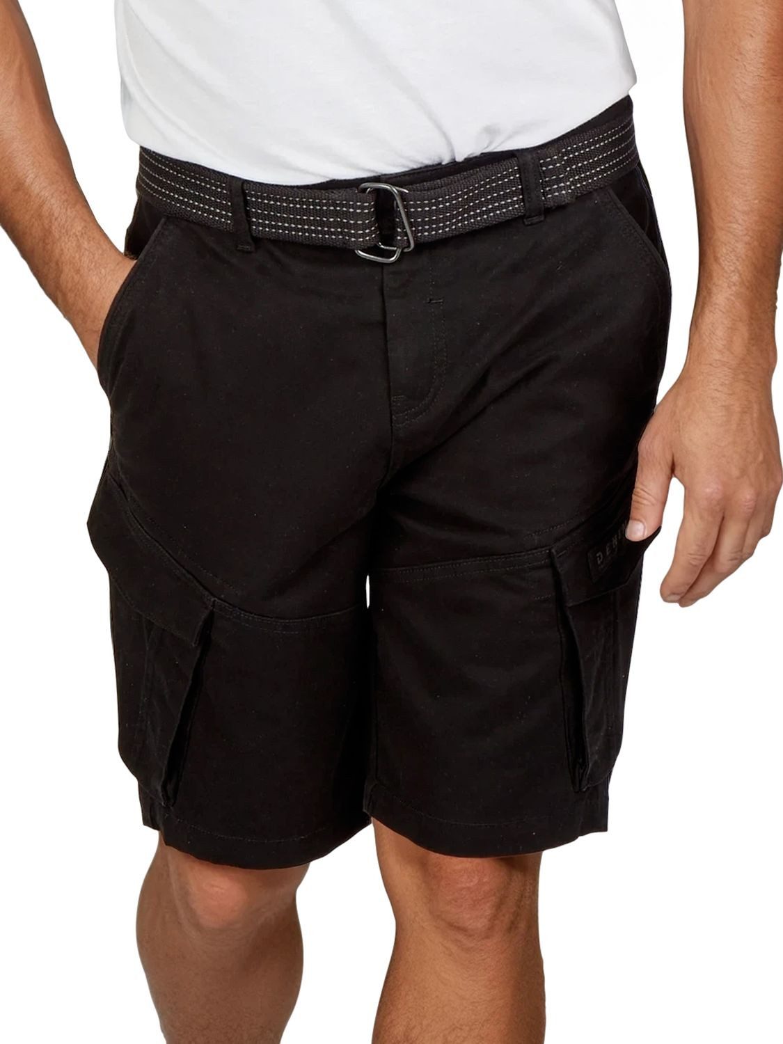 DENIMFY Cargoshorts Herren Shorts DFPhil Regular Fit Bermudashorts mit Gürtel