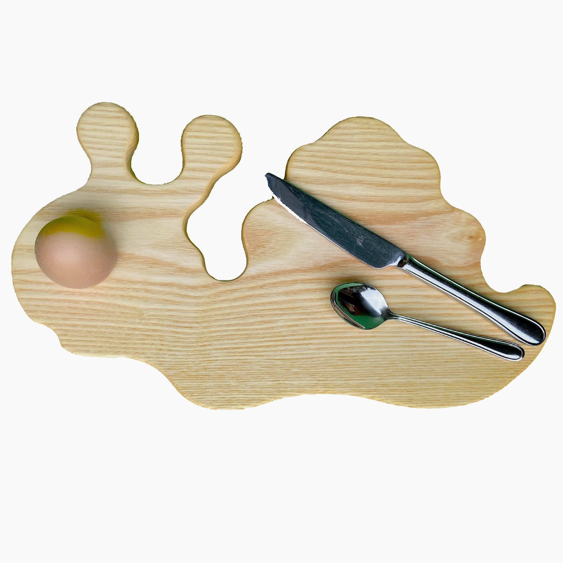 Madera Spielzeuge Frühstücksbrett Frühstücksbrettchen 3er Sparset Schnecke, Eschenholz, (Spar Set, 3-St., 3 Brettchen), Mit Ei Loch, spart den Eierbecher. Mader in Germany