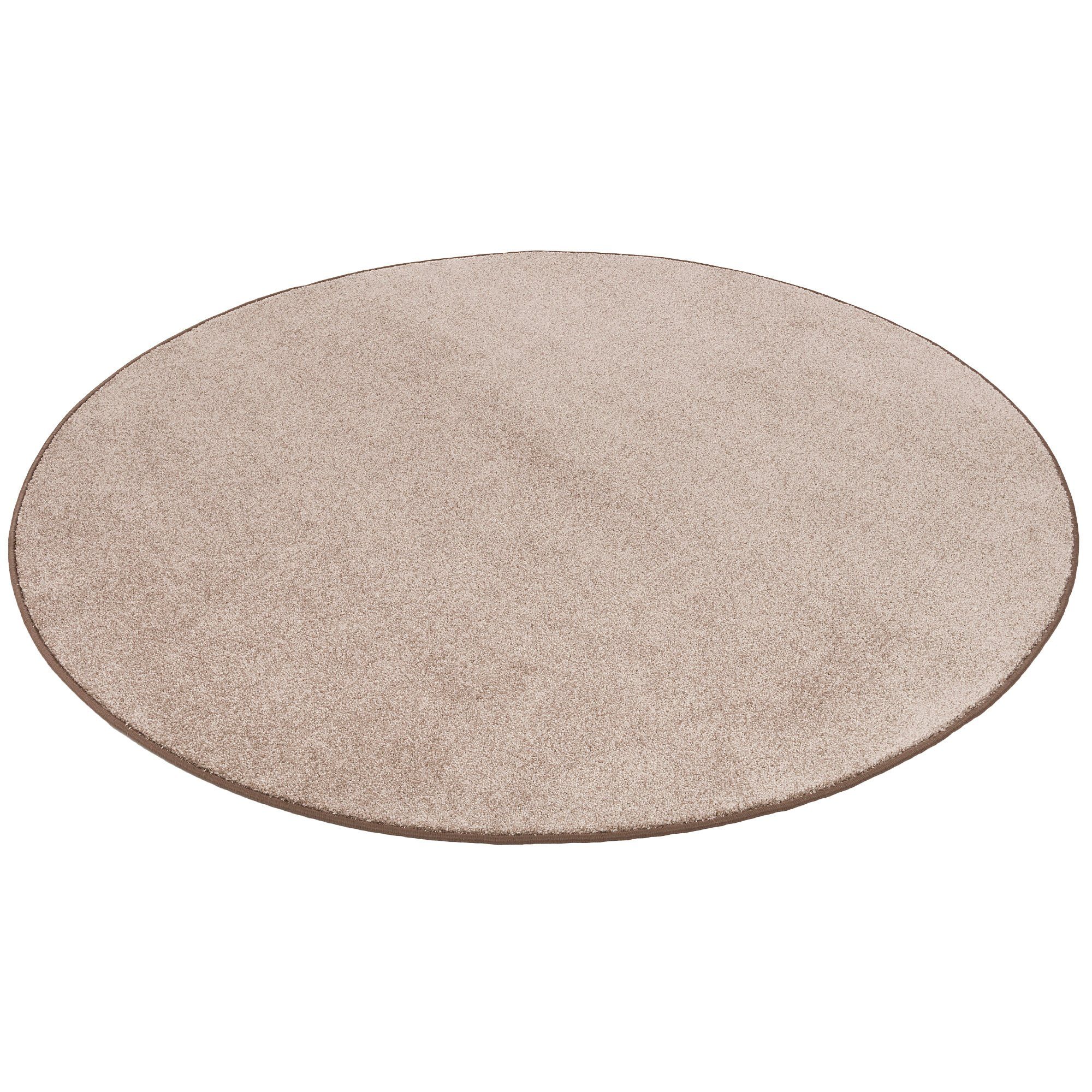 Snapstyle Veloursteppich Hochflor Velours Teppich Luna Rund, Rund, Höhe: 16 mm