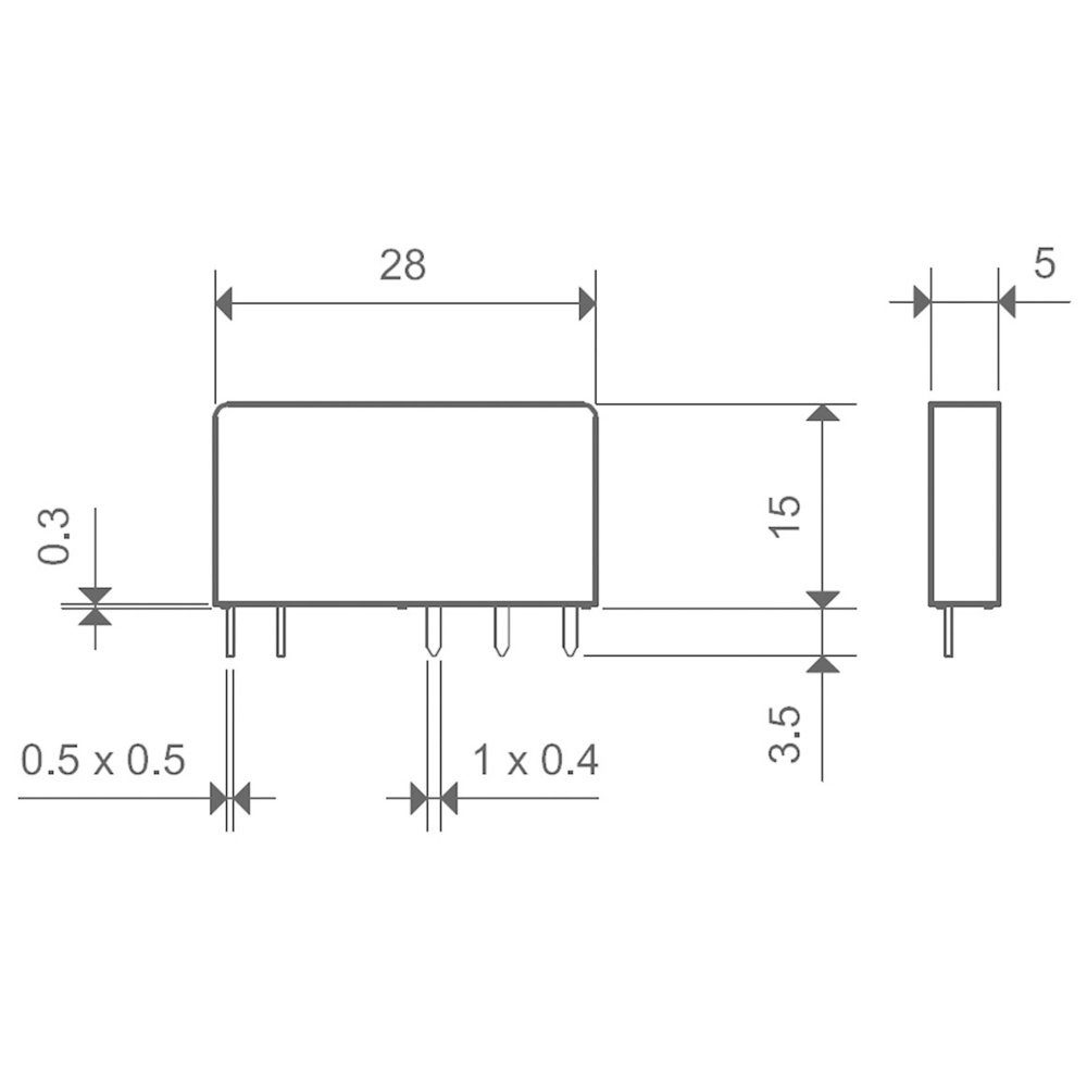 finder Zeitrelais Finder 34.51.7.024.0010 Printrelais 24 V/DC 6 A 1 Wechsler 1 St., (34.51.7.024.0010)