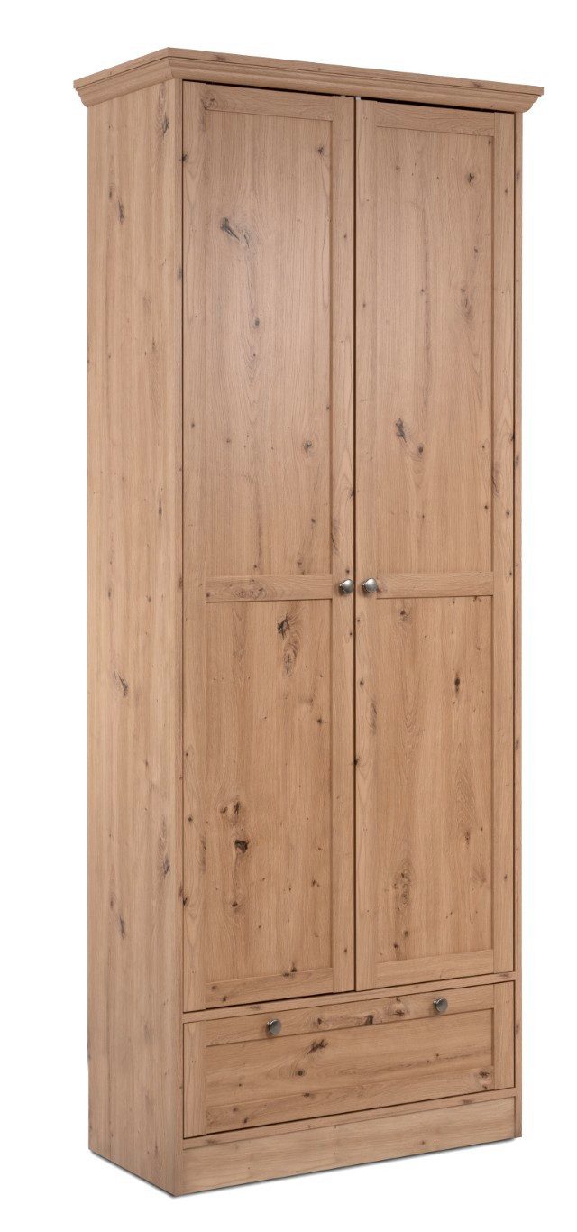 Finori Garderoben-Set Garderobenschrank Mehrzweckschrank Timber, Artisan Oak, (1-St), 80 cm, Kleiderschrank, Schrank, Garderobe