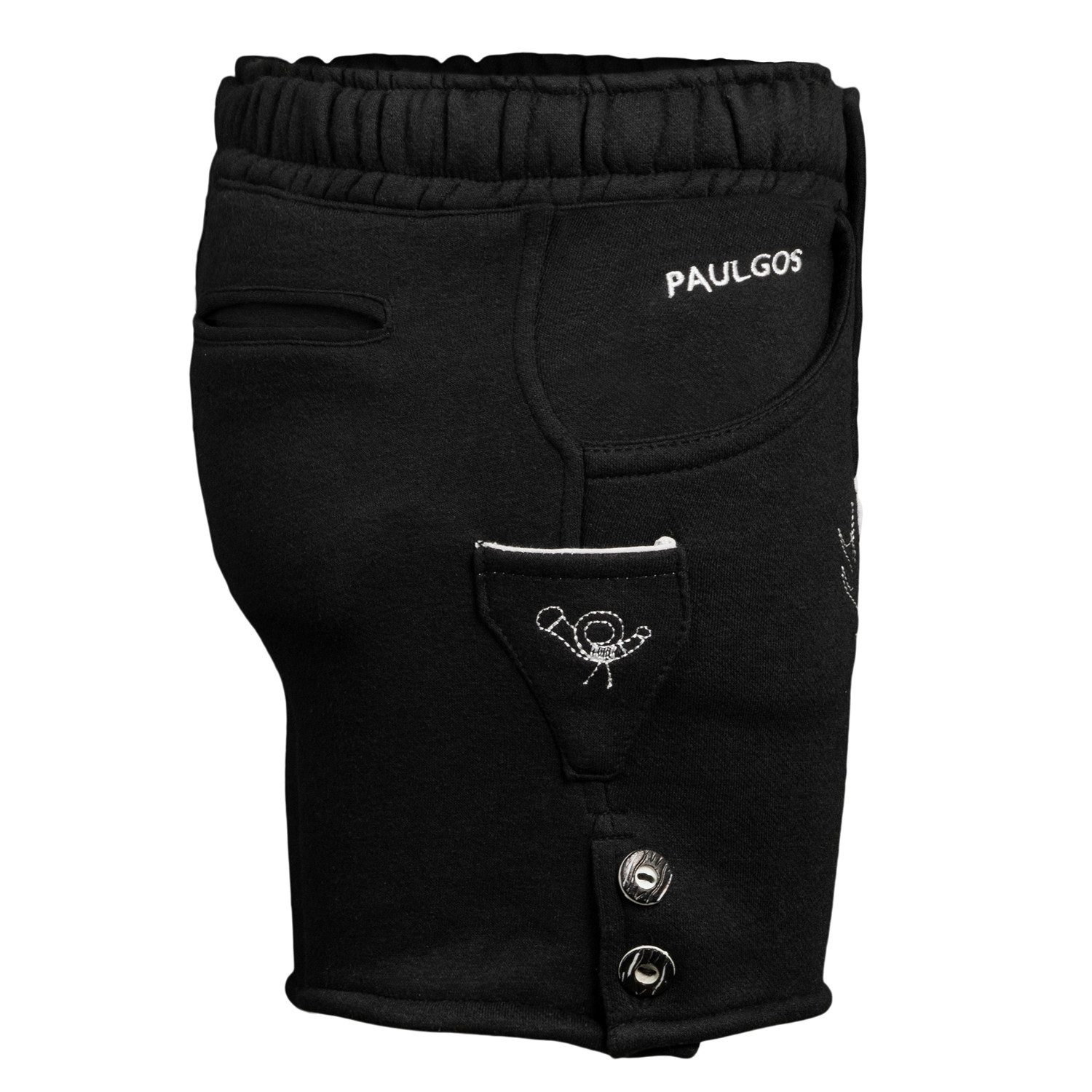 PAULGOS Trachtenhose Kinder Jogginghose Design Kurz Sweathose Bermuda Shorts JOK-KK2