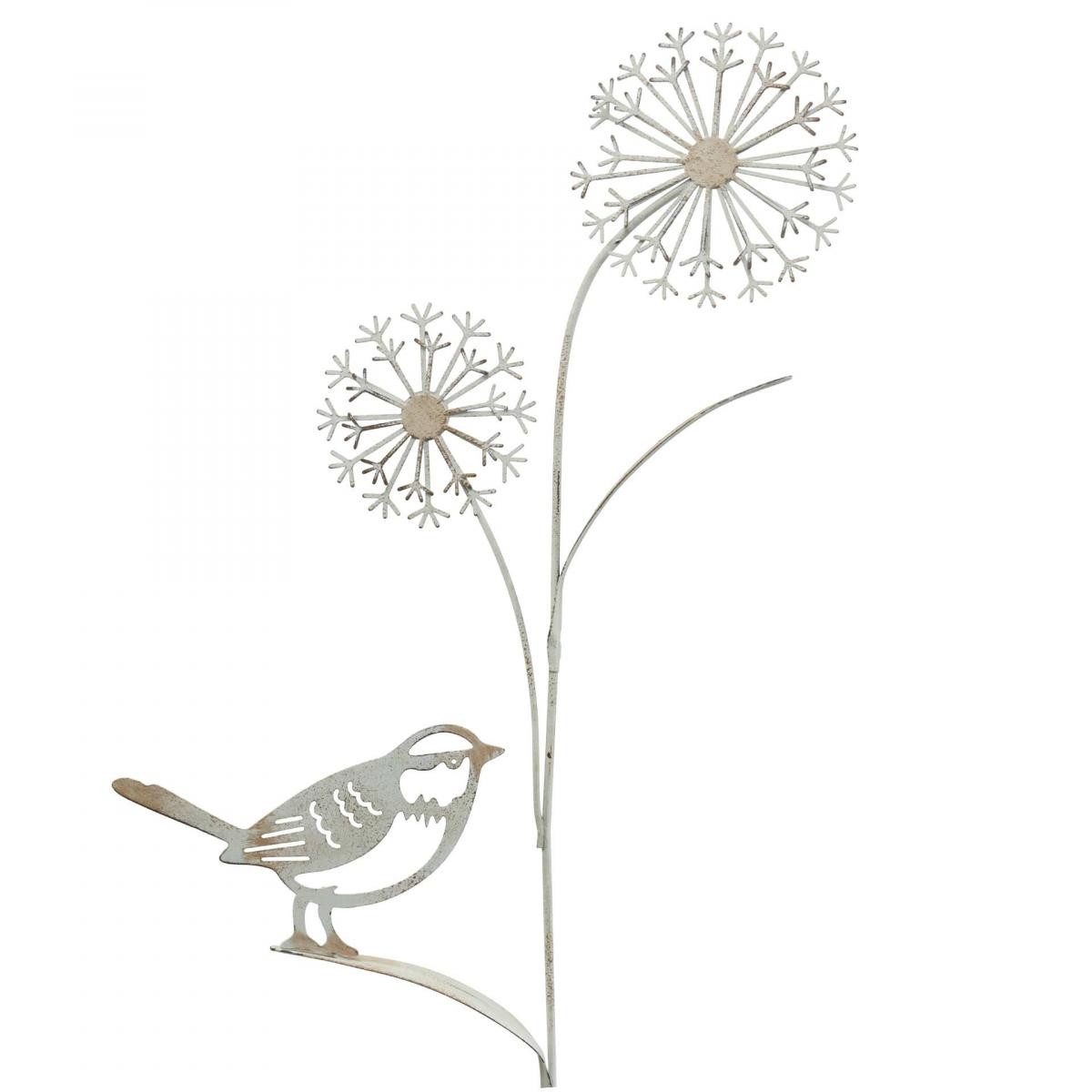 Viana Gartenfigur Metall Deko Blumenstecker Allium günstig online kaufen