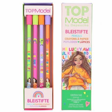 Depesche Bleistift TOPModel Bleistift-Set mit Radier-Topper SELFLOVE