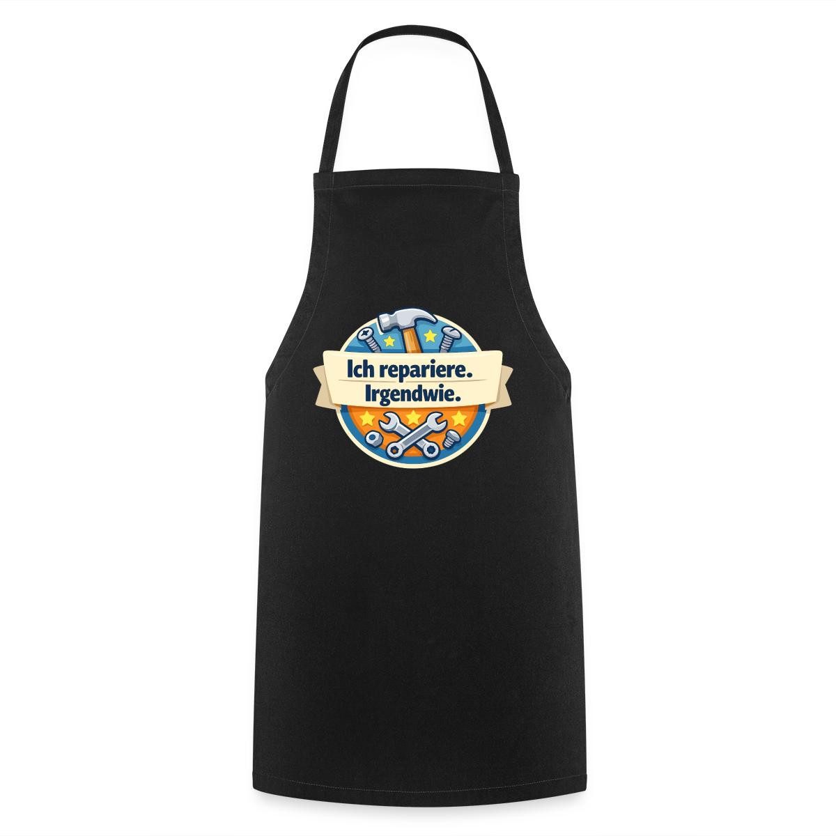 Spreadshirt Kochschürze Ich Repariere Irgendwie Amateur Handwerker Geschenk Kochschürze, (1-tlg)
