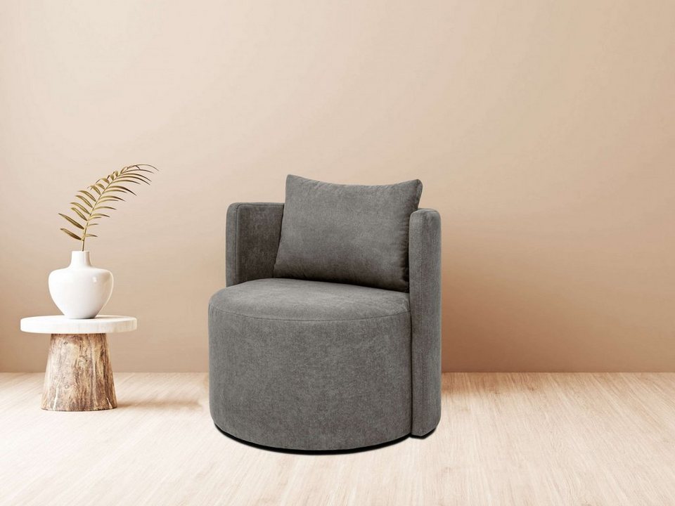 andas Sessel, mit wendbarem Rückenkissen, auch in recyceltem Stoff  erhältlich