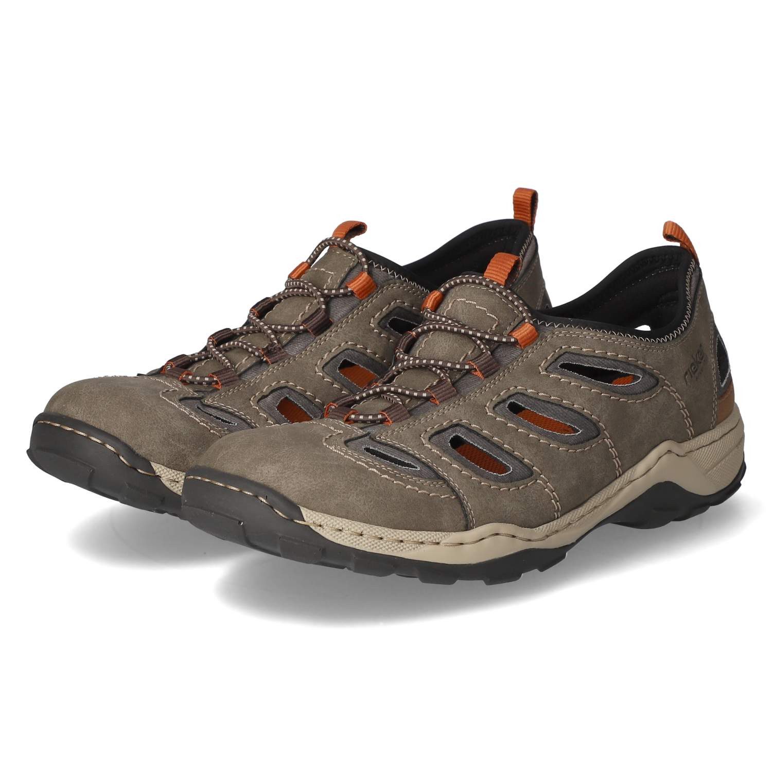 Rieker Rieker 08065-29 Herren Textil & Synthetik brown Slipper