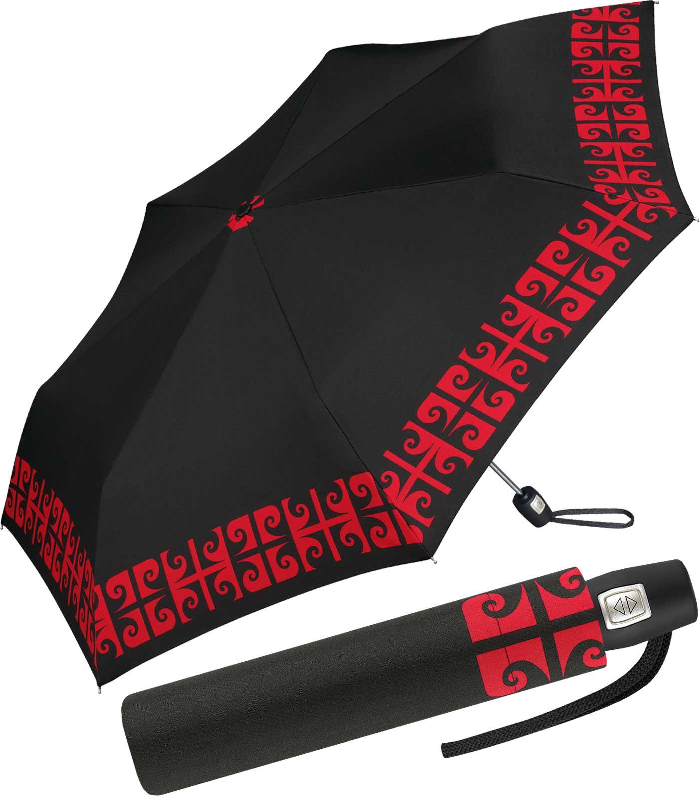 Pierre Cardin Langregenschirm schlanker Damen-Taschenschirm mit Auf-Zu- Automatik, mit klassischen, verschlungenen Ornamenten