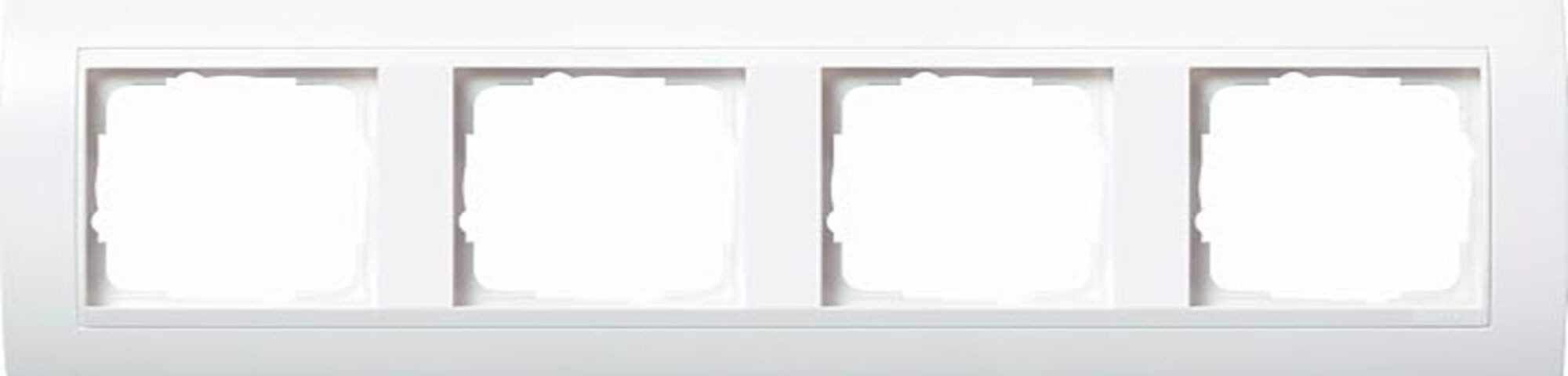 GIRA Abdeckrahmen GIRA 0214327 Abdeckrahmen 4fach Zwischen rahmen RW gl. Event