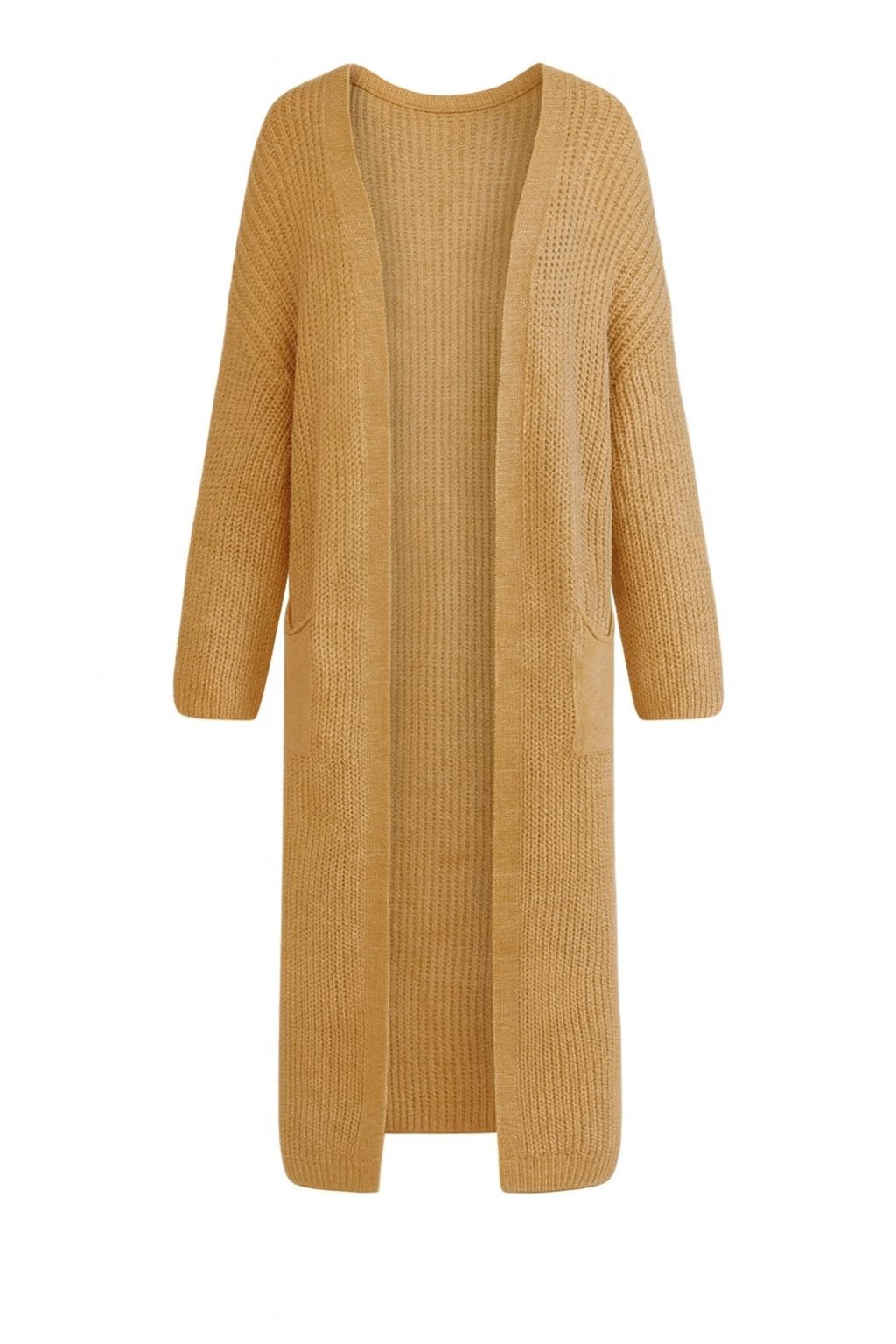 Mississhop Longstrickjacke Cardigan Longstrickjacke extra lange Strickjacke M. 384