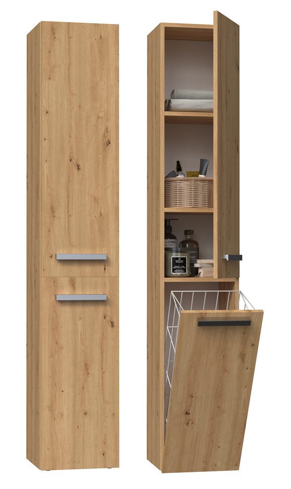 ibonto Hochschrank Badezimmerschrank: Elegantes & Praktisches Aufbewahrungsmöbel