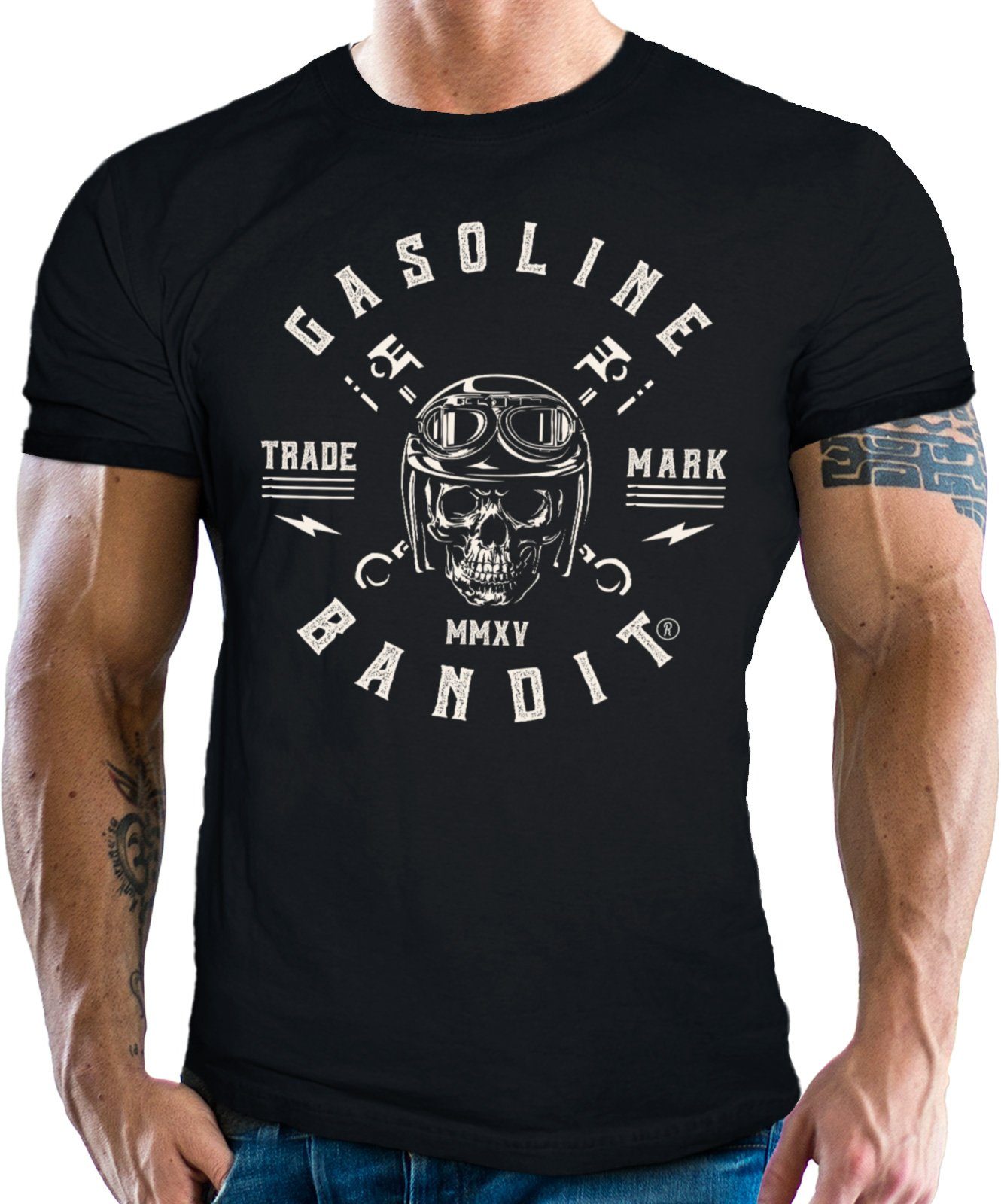 GASOLINE BANDIT® T-Shirt für Motorradfahrer - Trademark MMXV
