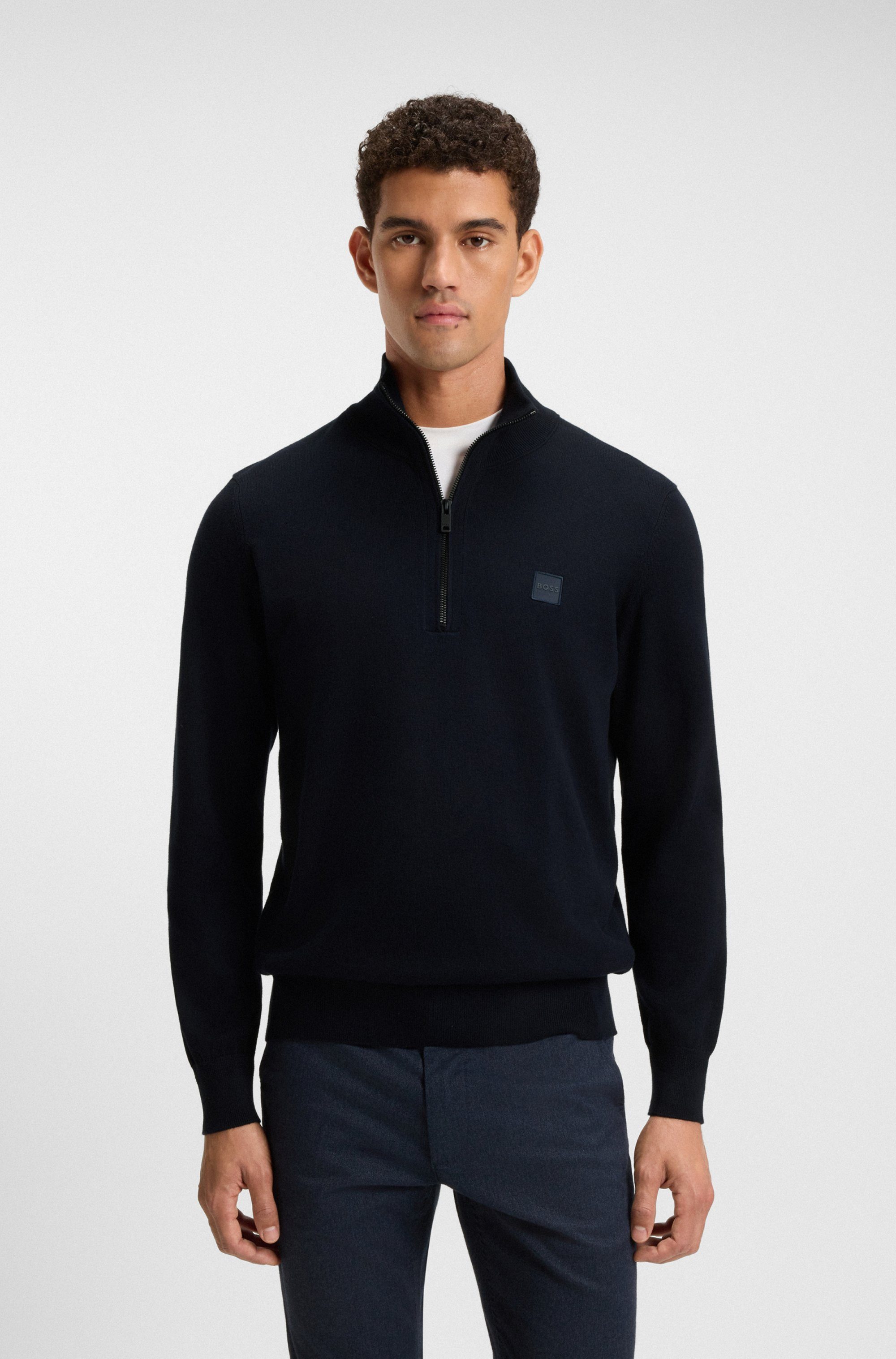 BOSS ORANGE Rollkragenpullover Kanobix mit Ton-in-Ton Logo. Reduzierter Preis € 110,99. Unverbindliche Preisempfehlung € 129,95