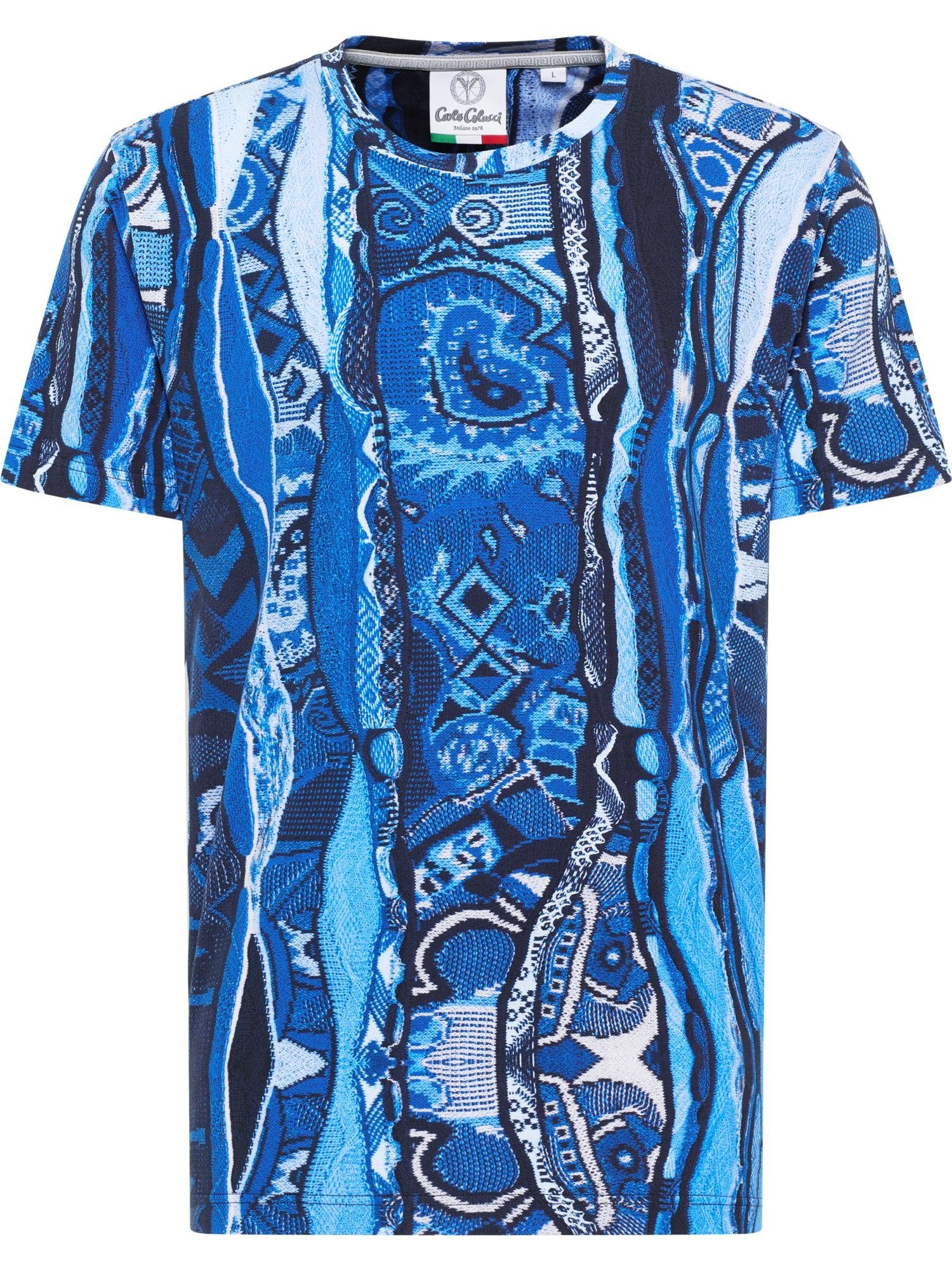 CARLO COLUCCI Blau Navy De Pretis / T-Shirt