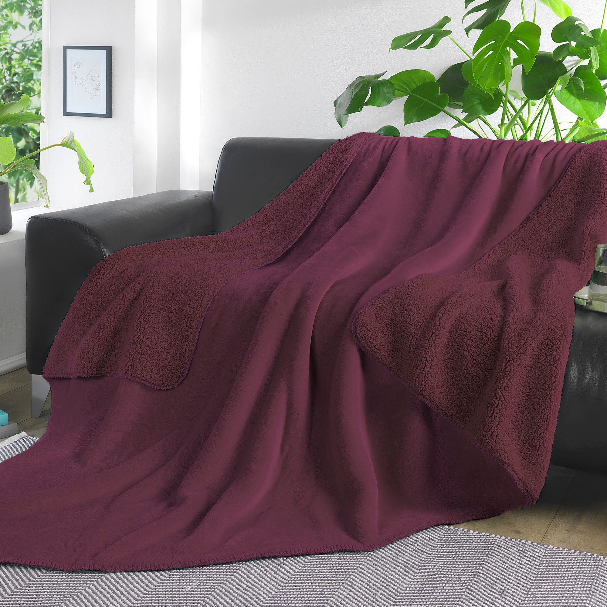 Wohndecke Wohndecke, Microfaser Uni