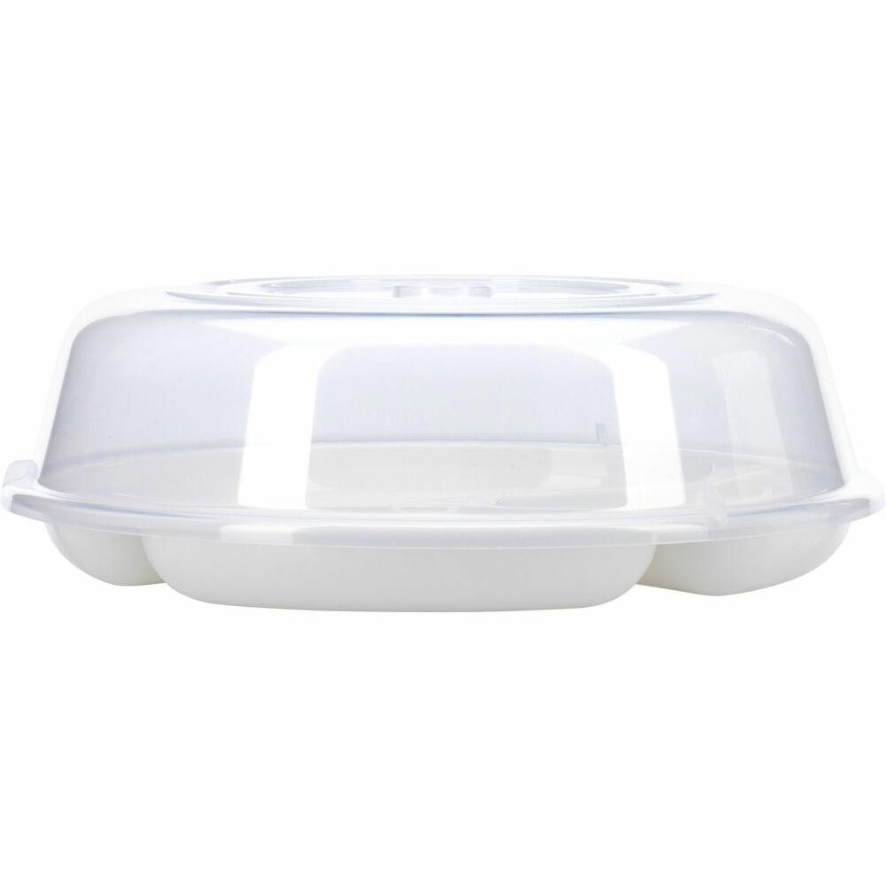 WESTMARK Mikrowellenbehälter Abdeckhauben, 2 Stück, Durchmesser: 25 cm, Kunststoff, Transparent, PP