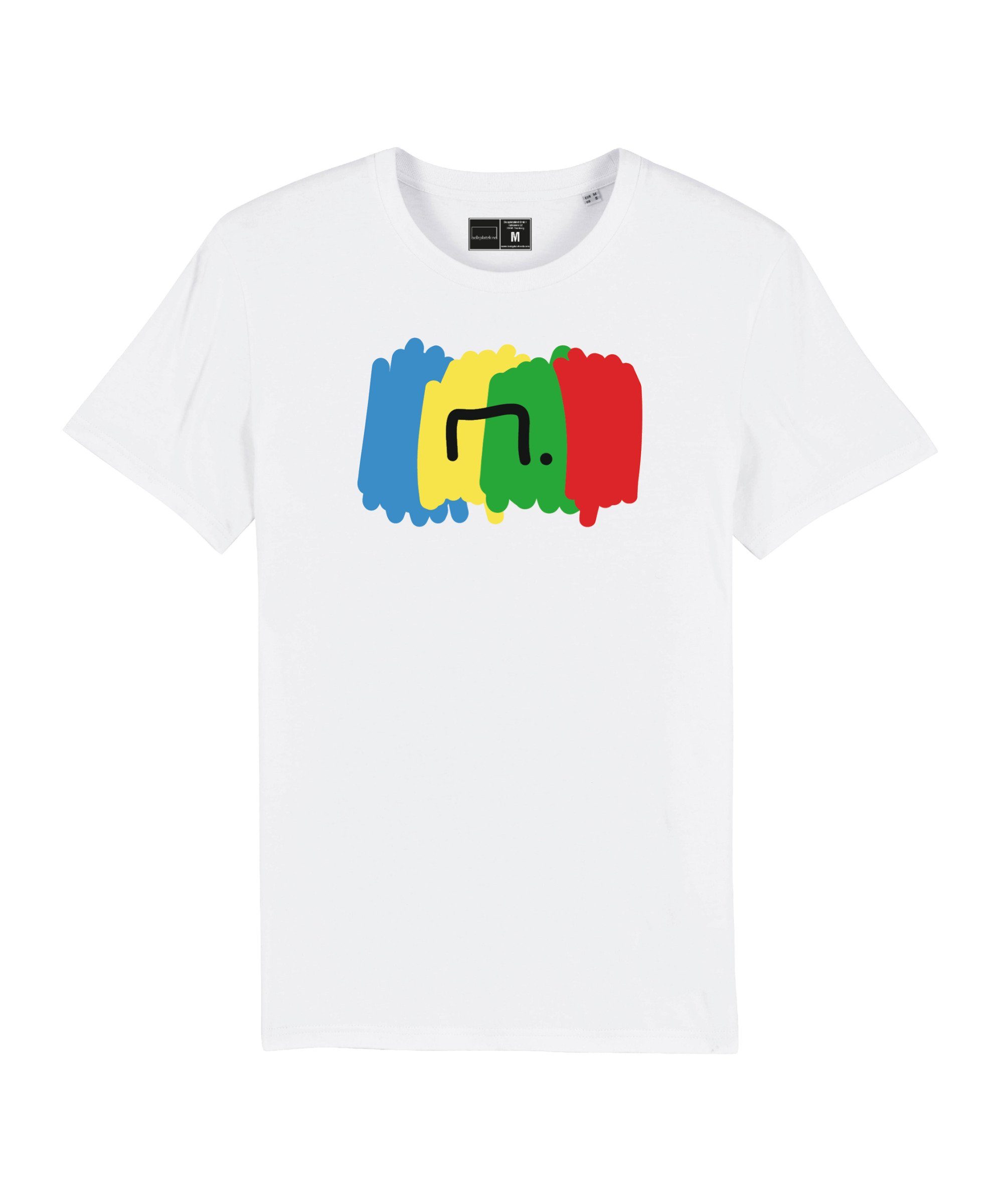 Bolzplatzkind T-Shirt "Free" T-Shirt Nachhaltiges Produkt weiss