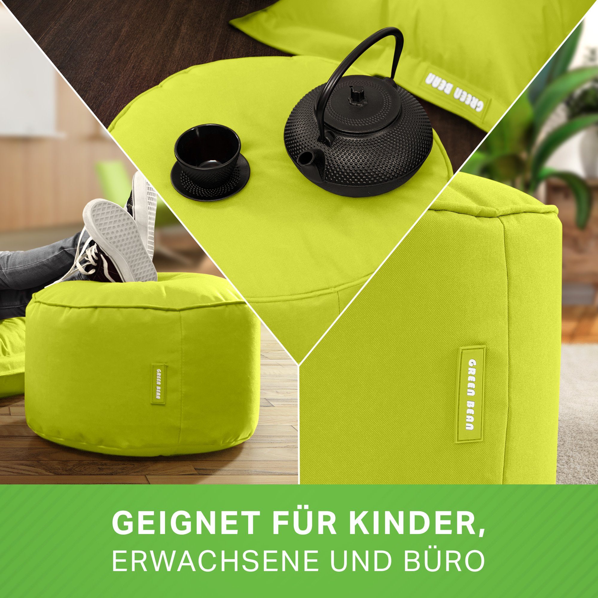 Green Bean Pouf Stay (Sitzsack-Hocker 25x45cm günstig online kaufen