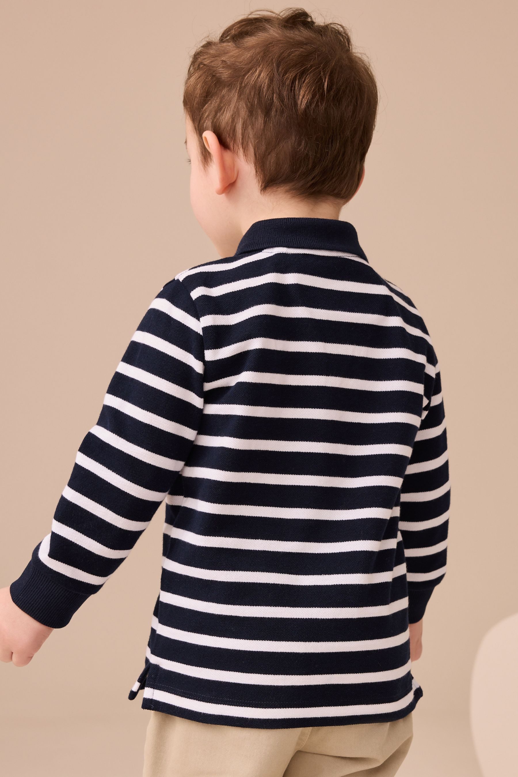 Next Langarm-Poloshirt Langärmeliges Polo-Shirt (1-tlg) günstig online kaufen