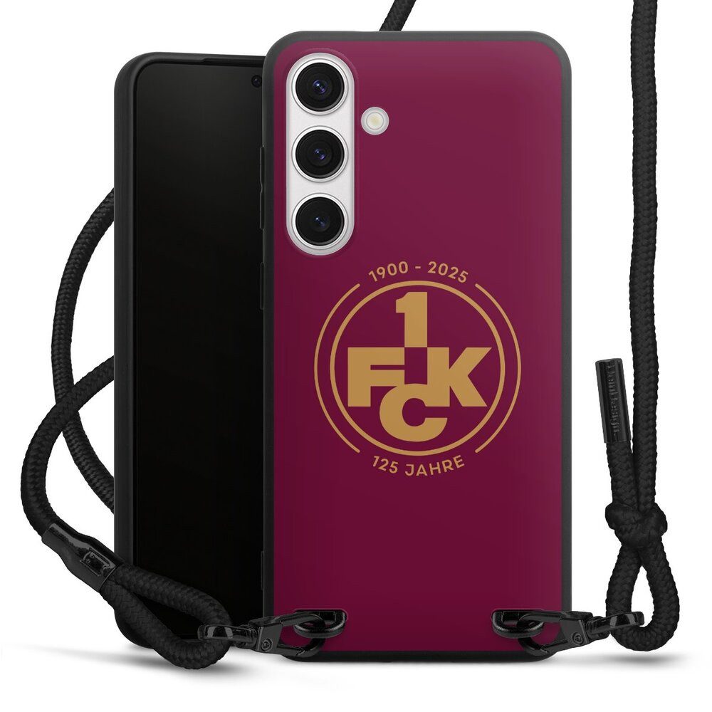 DeinDesign Handyhülle 1. FC Kaiserslautern 1. FCK 125 Jahre 1. FCK 125. Jubiläum, Samsung Galaxy S24+ Premium Handykette Hülle mit Band Cover mit Kette