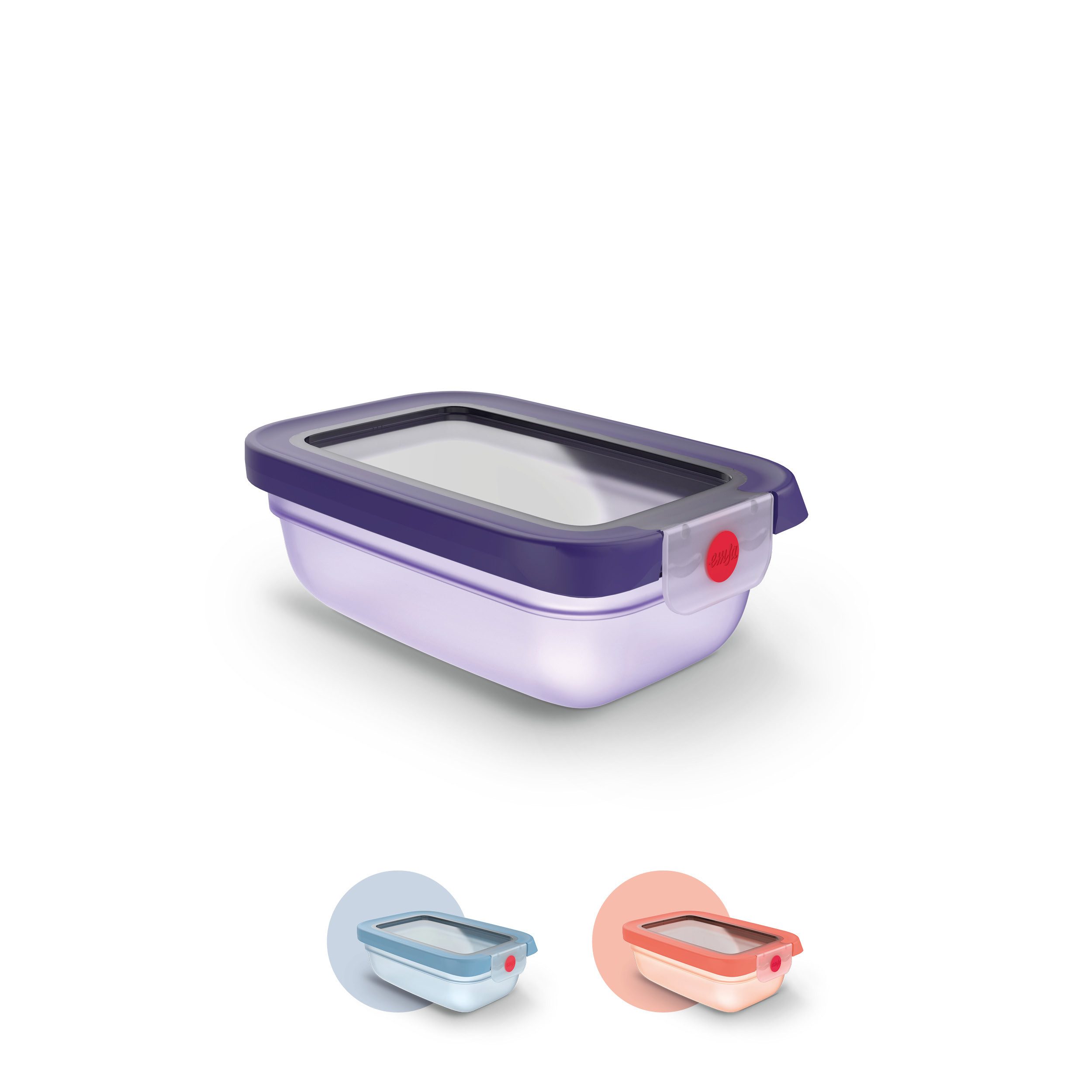 Emsa Frischhaltedose oneClick, Polyprophylen (PP), (1-tlg), verschlossen mit nur 1 x Klick, 100% dicht, made in Germany