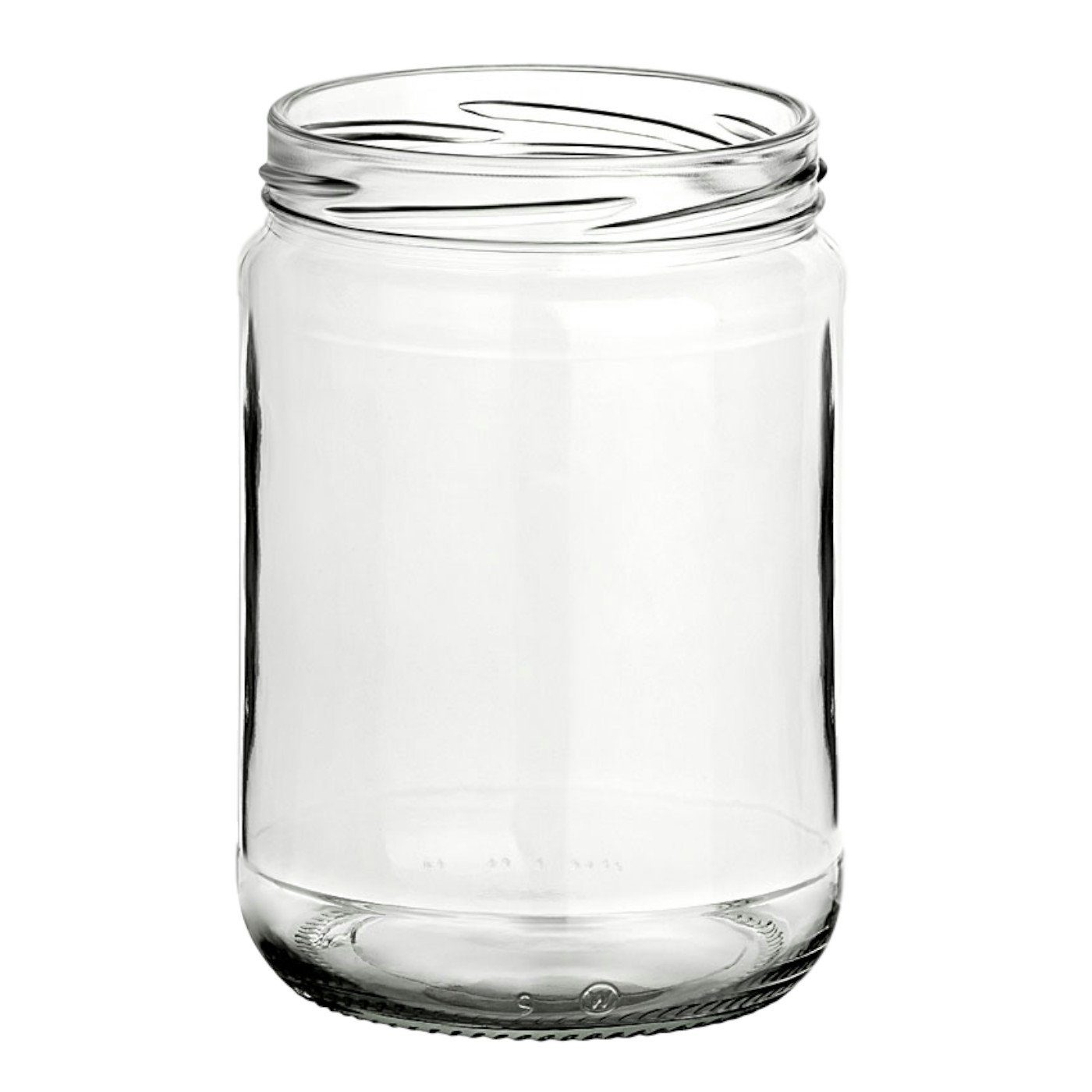 gouveo Einmachglas Vorratsgläser 580 ml Klassik mit Schraub-Deckel - Große Einmachgläser, (12-tlg), karo-rot – Bild 2 von 4