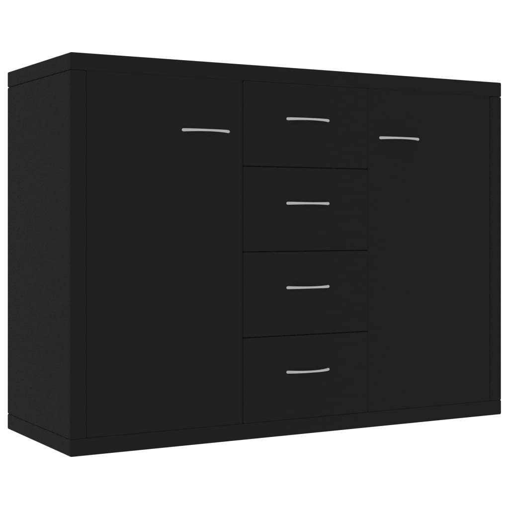 furnicato Sideboard Schwarz 88x30x65 cm Holzwerkstoff (1 St) günstig online kaufen