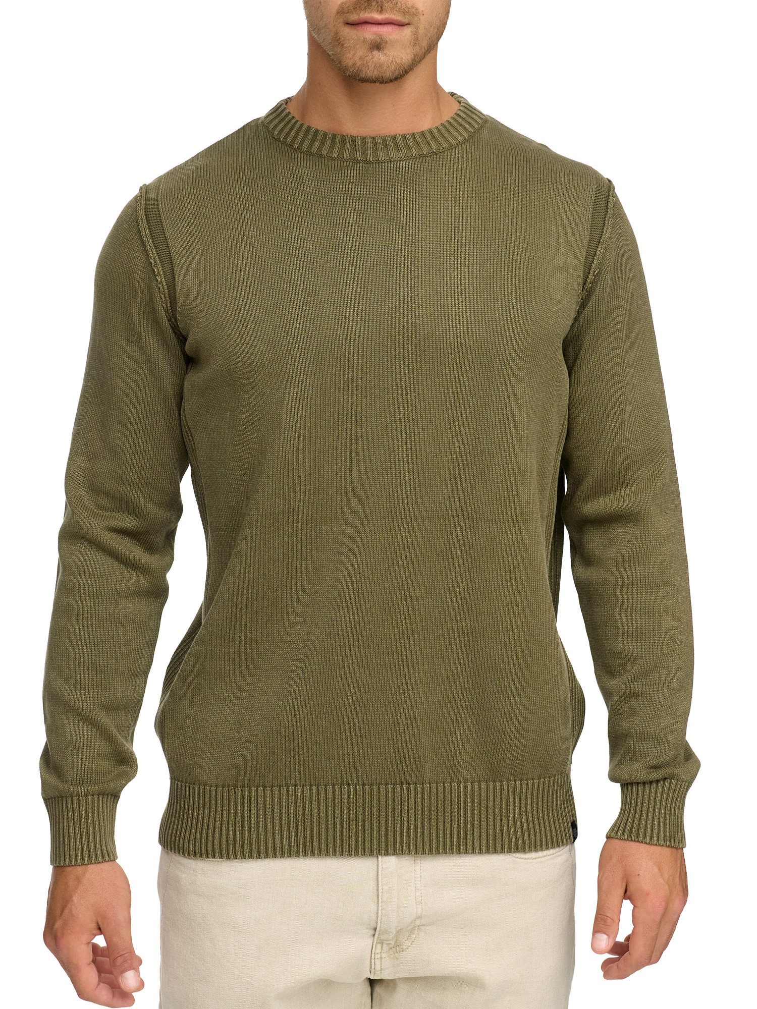 Indicode Rundhalspullover INNiels O-neck günstig online kaufen