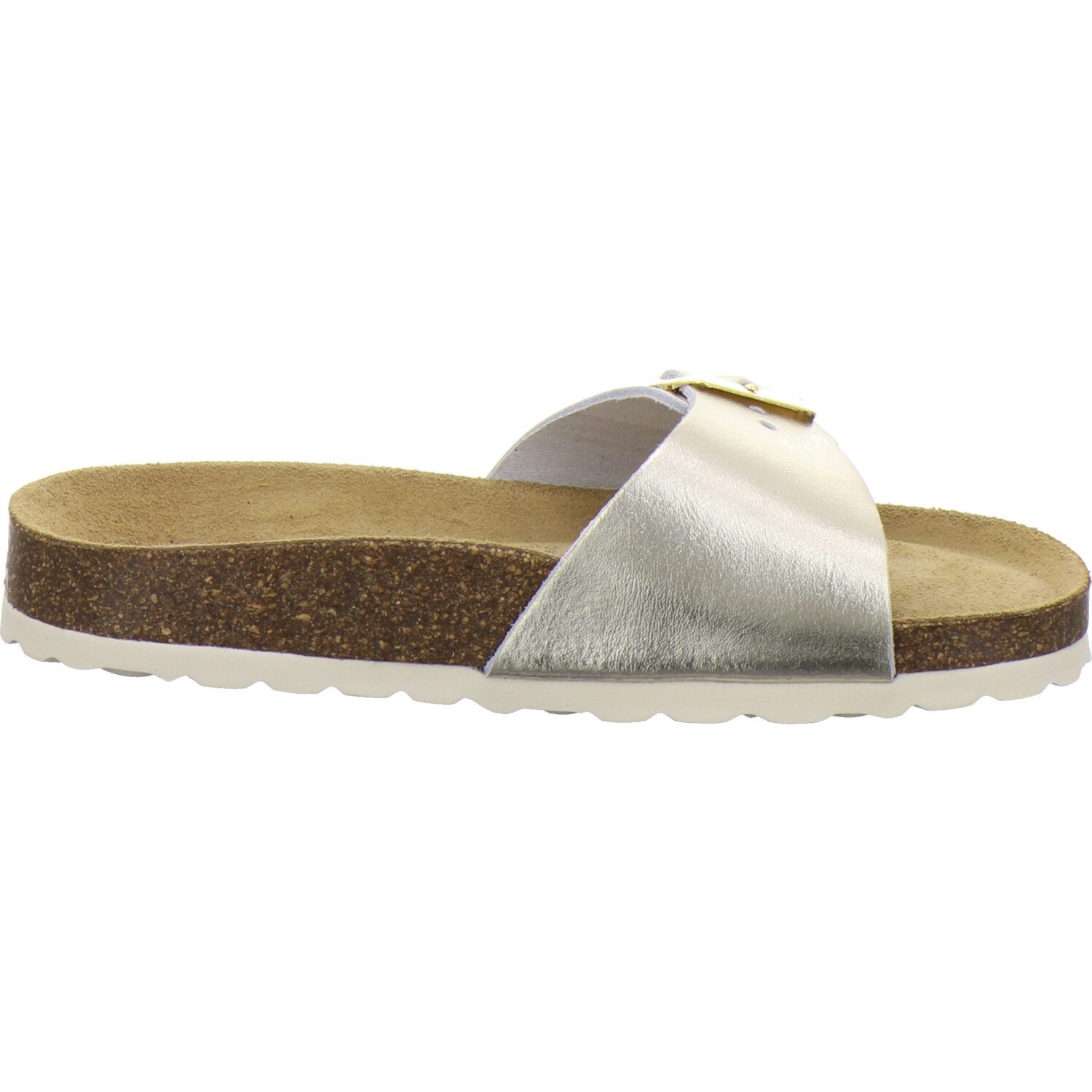 AFS-Schuhe 211203 Sommer Pantolette für Damen mit Fußbett, bequeme Sandalen aus Leder