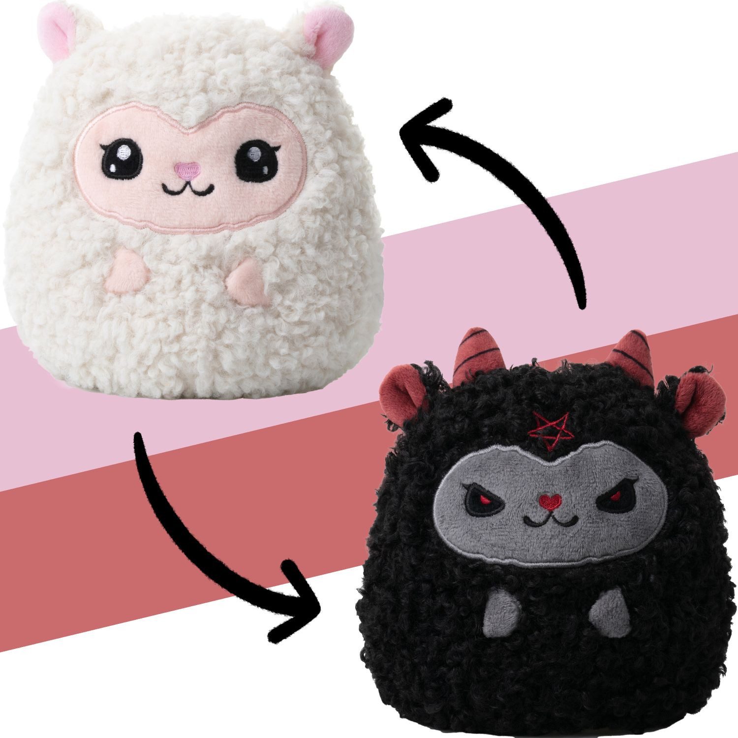 Corimori Kuscheltier Stimmungskuscheltier 18cm Dämonen Schaf zum Wenden (Ge günstig online kaufen