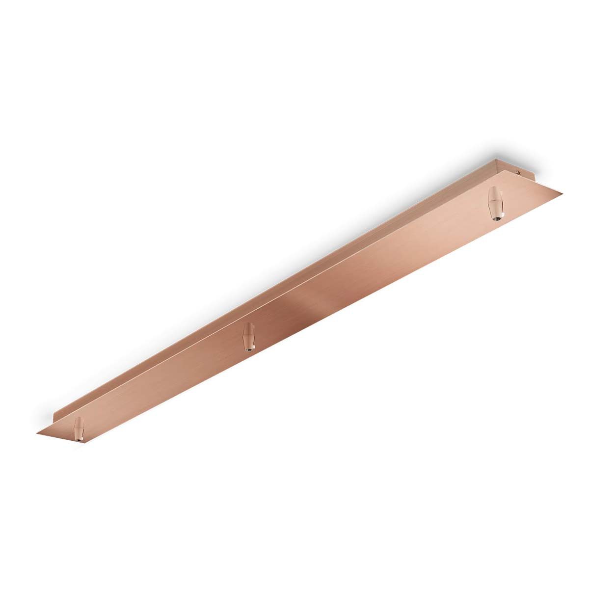 Ideal Lux Lampen-Verteiler Ideal Lux Lampen Baldachin länglich 3-fach, 88 x 4,3 x 7 cm, Kupfer