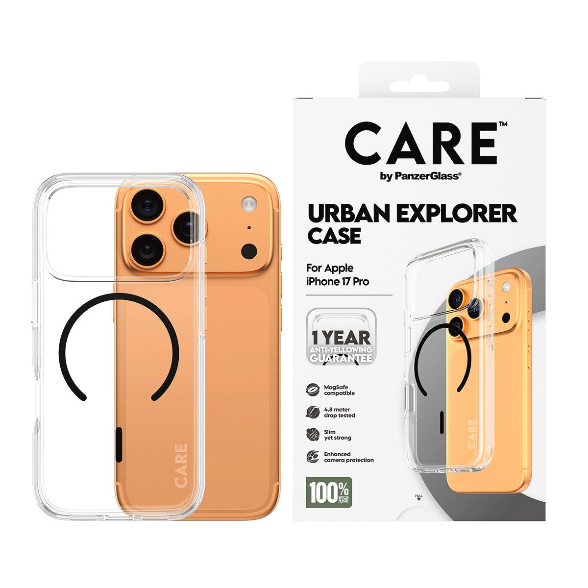 CARE by PanzerGlass Handyhülle Urban Explorer Case für Apple iPhone 17 Pro, Backcover, Schutzhülle, Handyschutzhülle, Case, Schutzcase, stoßfest