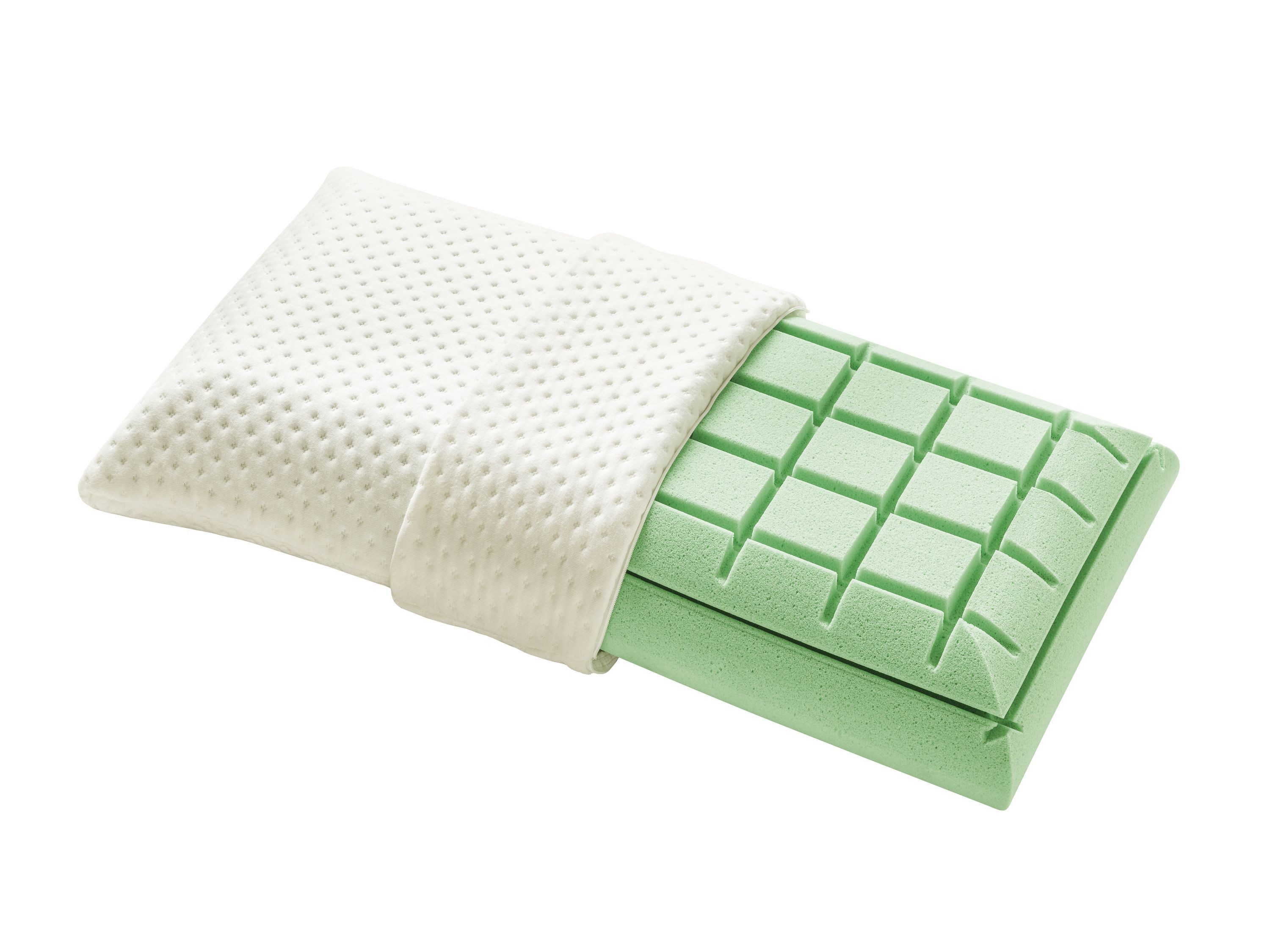 f.a.n. Nackenstützkissen Valenio, Füllung: Viscoschaumkern, Bezug: 70% Polyester, 30% Viskose, Rückenschläfer, Seitenschläfer, Bauchschläfer, natürliche Öle