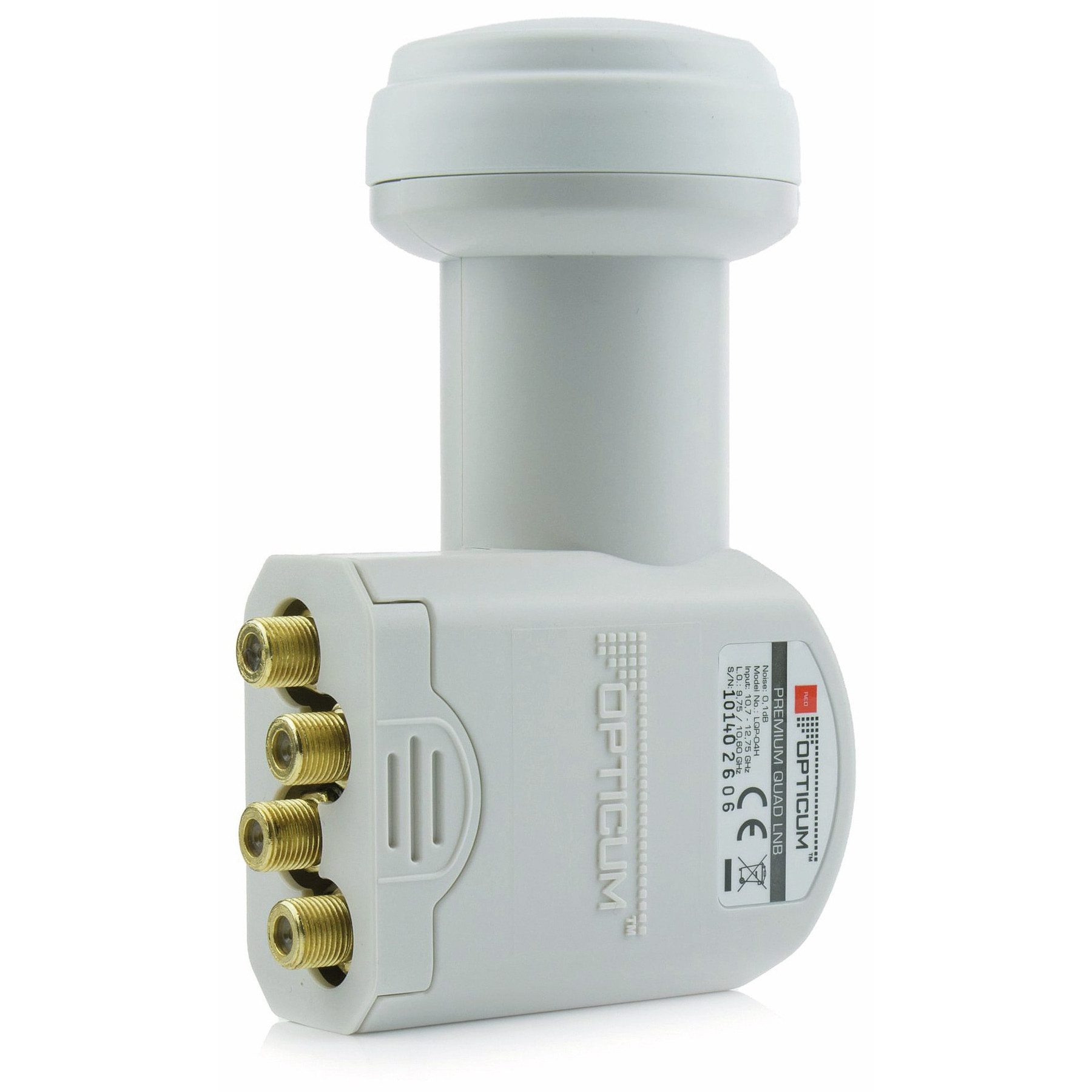 RED OPTICUM RED OPTICUM Quad-LNB LQP-04H Universal-Quad-LNB