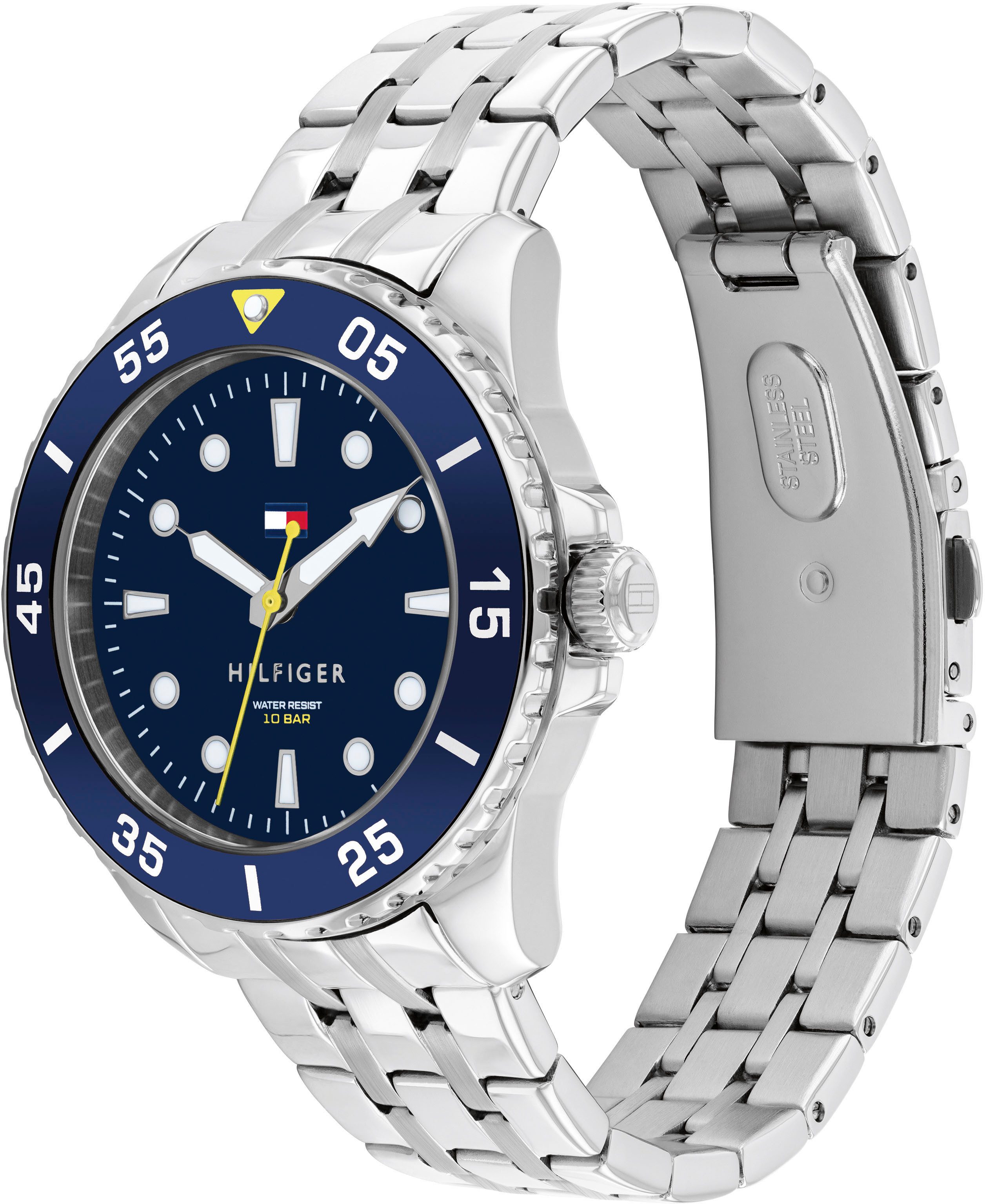 Tommy Hilfiger Quarzuhr KIDS 1720049, Armbanduhr, Kinderuhr, analog, Edelstahlarmband, Geschenkidee
