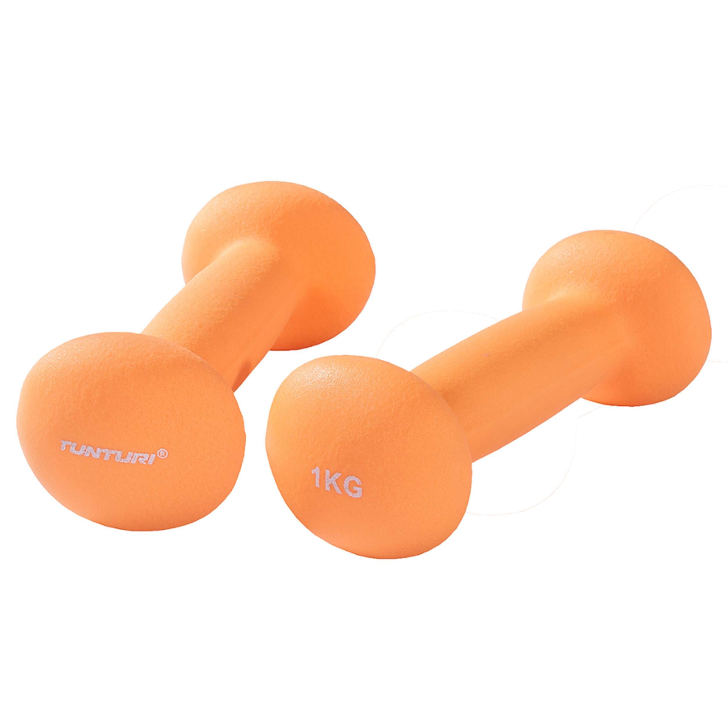 Tunturi Dumbbell 2er Set Kurzhantelset - Fitnessset - bunte Kurzhanteln mit Neopren