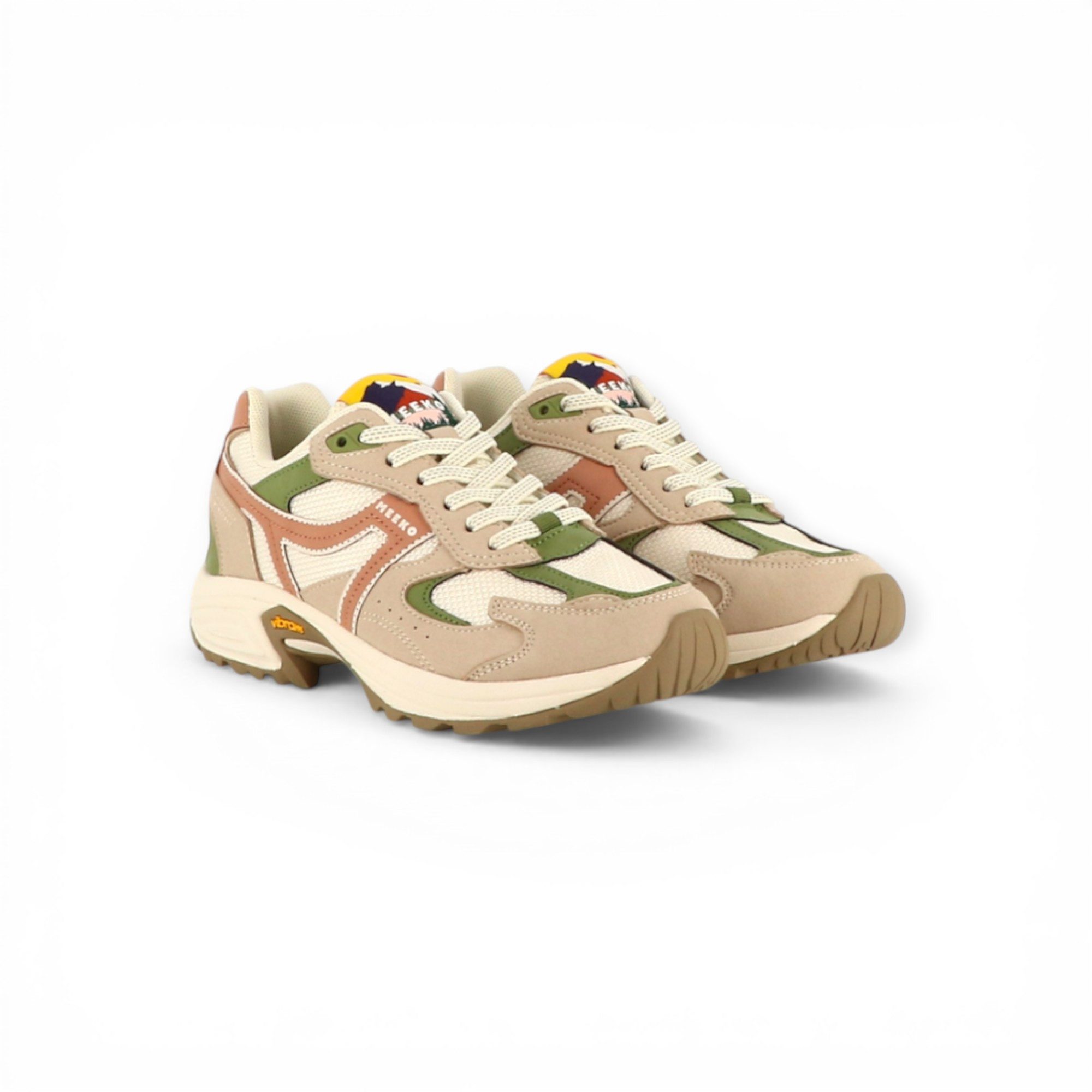 Meeko Capra Olive (wasserdicht) beige/grün/braun Sneaker