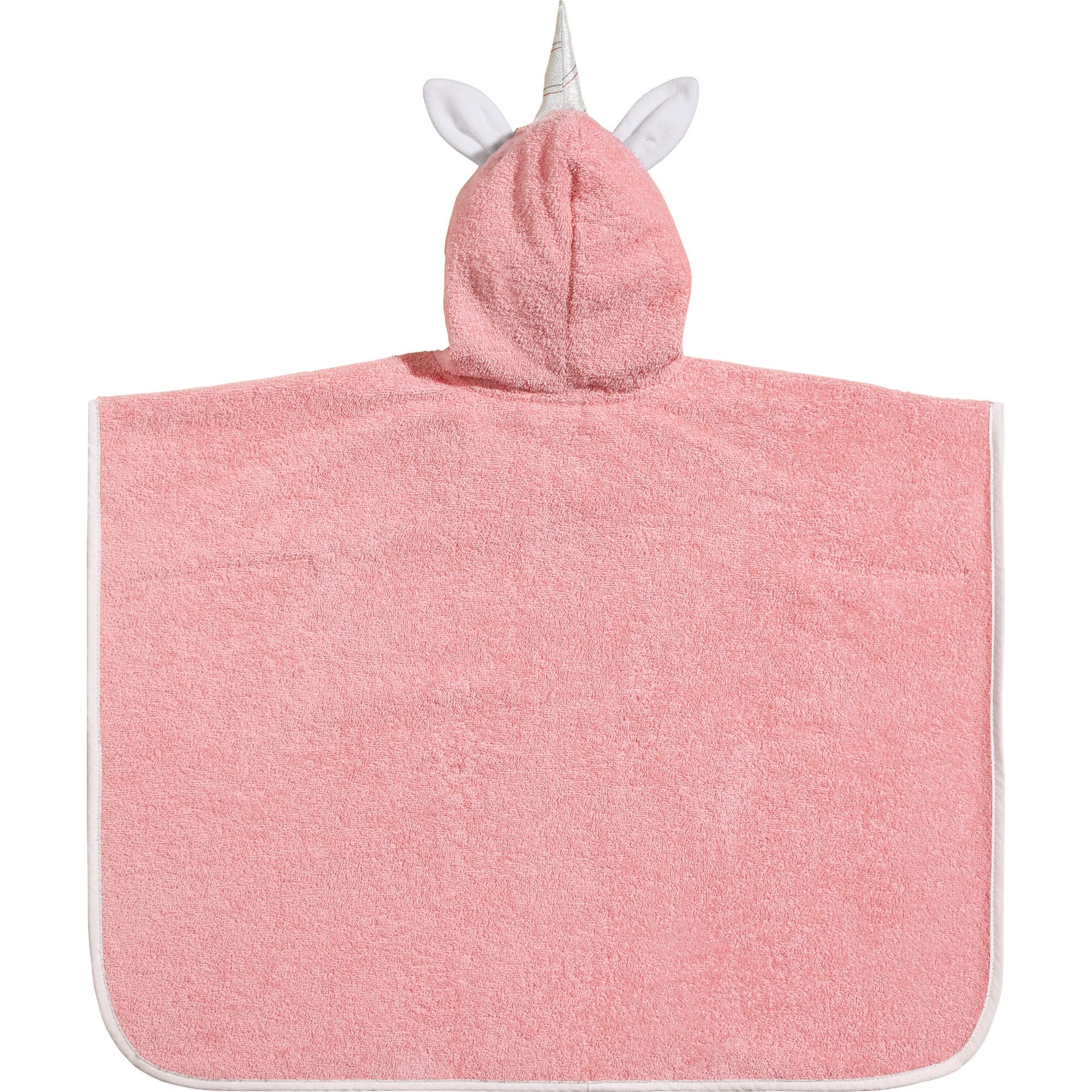 Erwin Müller Bademantel Kinder-Poncho "Einhorn" mit Kapuze, Rückenlänge ##VAR##: 50, Frottier, mit Kapuze, default, Walk-Frottier Tiermotiv