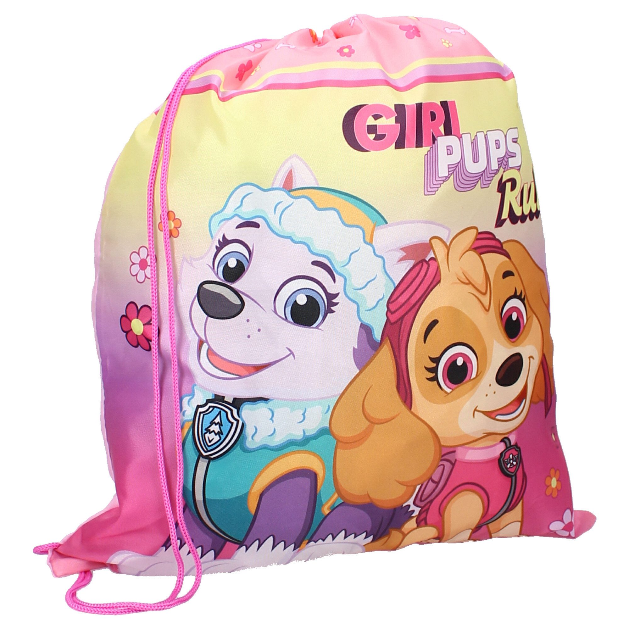 PAW PATROL Turnbeutel „Girl Pups Rule“ Turnbeutel – Perfekt für den Sportunterricht