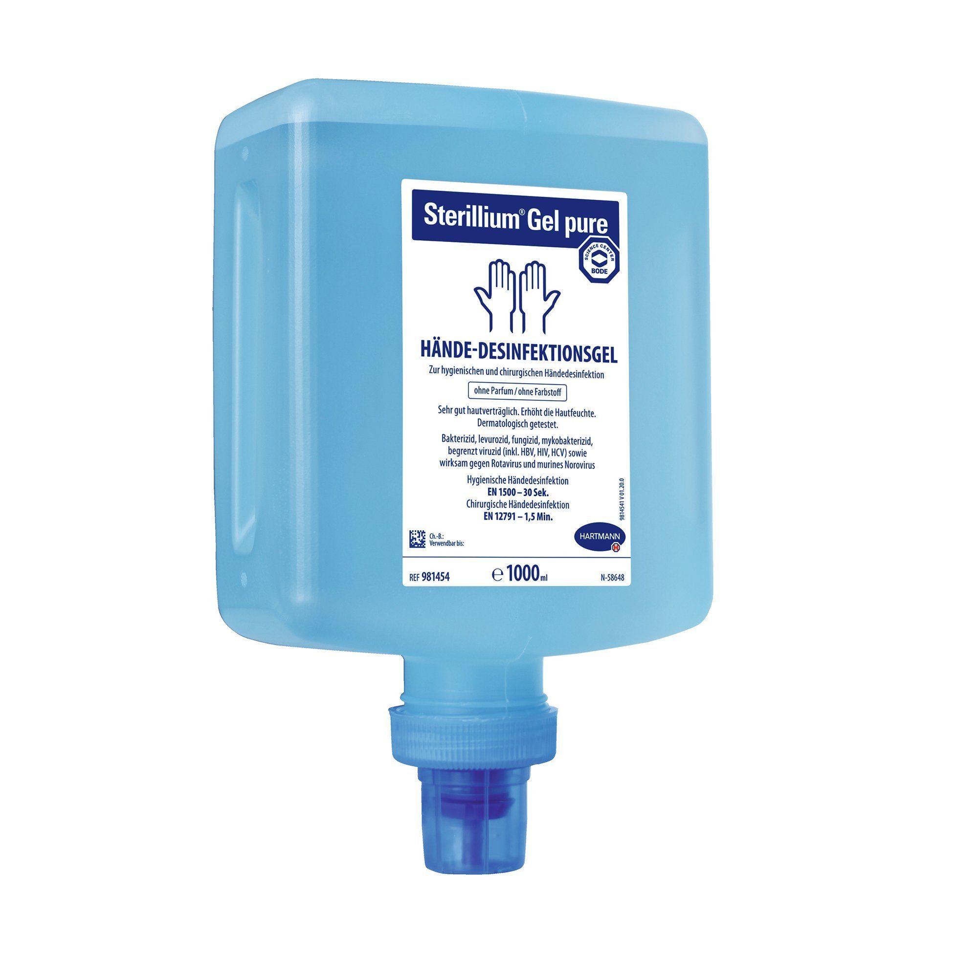 PAUL HARTMANN AG Hartmann Sterillium Gel pure Cleansafe Händedesinfektion 1 Liter Hand-Desinfektionsmittel