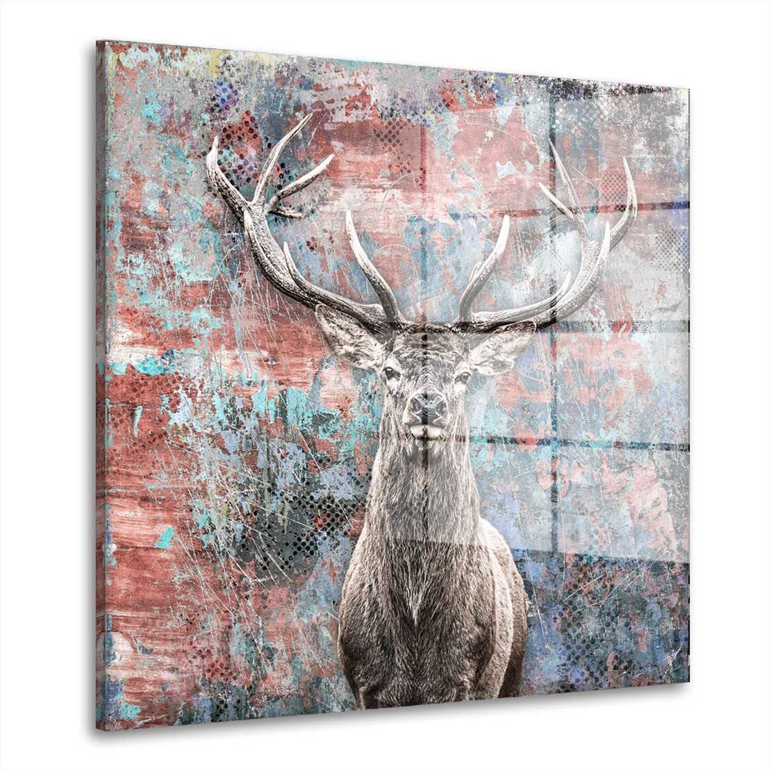 Artedinoi Acrylglasbild Hirsch wunderschön Acrylglas Wandbild Bild Wanddeko Wohnzimmer XL