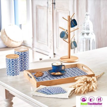 Neuetischkultur Vorratsdose Vorratsdose mit Bambusdeckel Marokko, Keramik, (Stück, 1-tlg., 1 Keramikdose mit Deckel ohne Dekoration), Aufbewahrungsdose