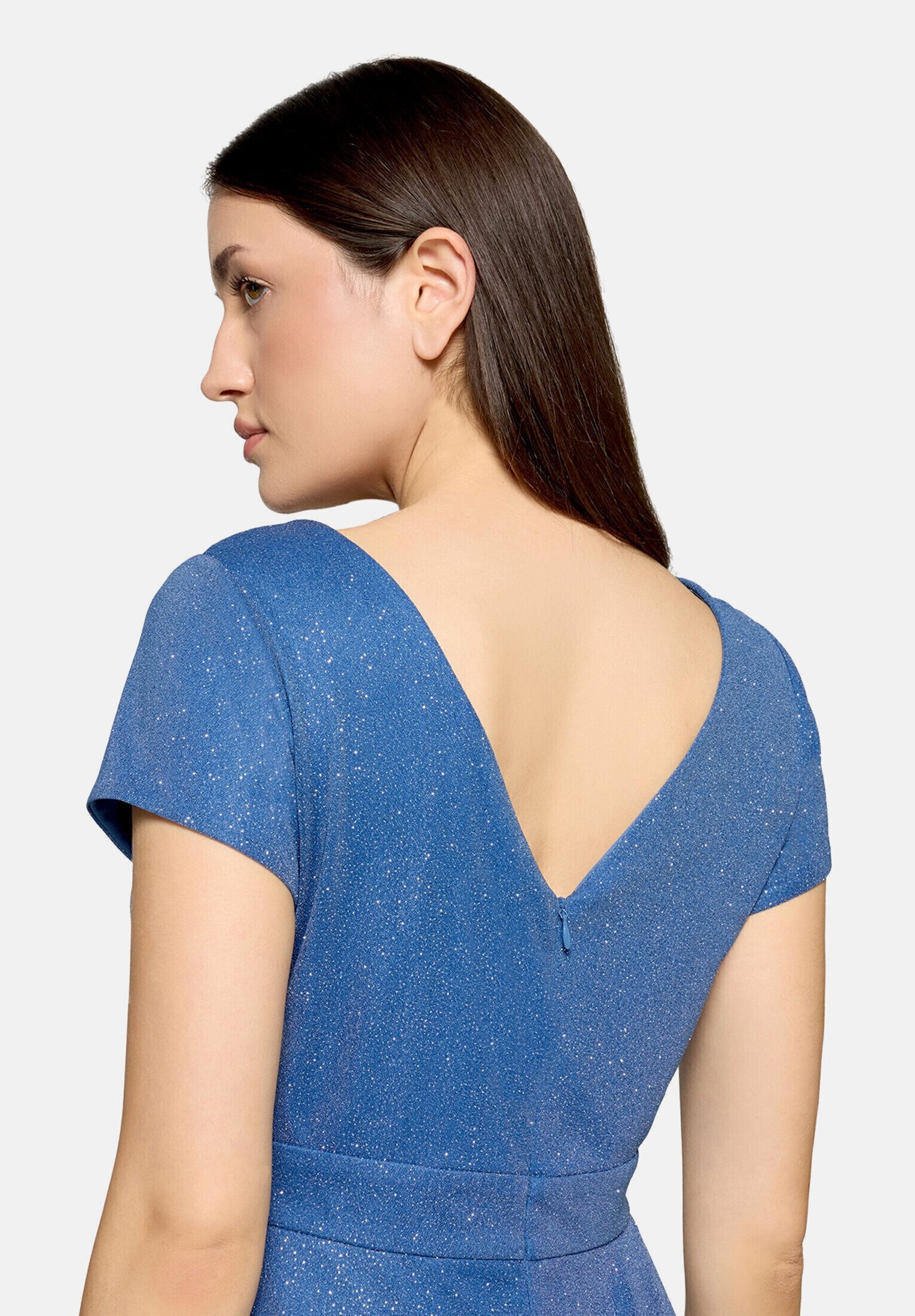 Vera Mont Cocktailkleid Damen im Glitzer-Look Stoff – Bild 5 von 5