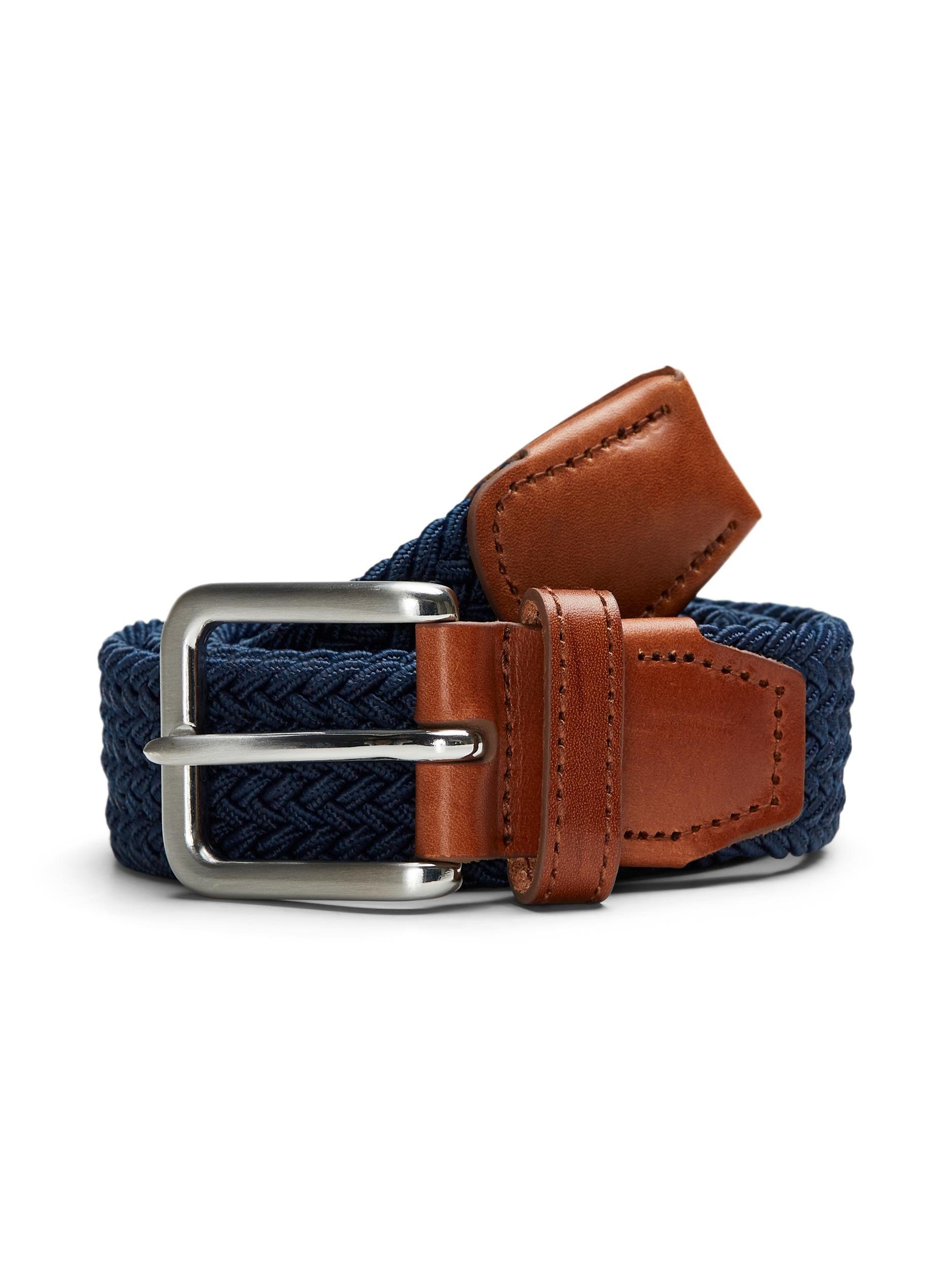 Jack & Jones Stretchgürtel JACSPRING WOVEN BELT NOOS mit silberfarbener Sch günstig online kaufen