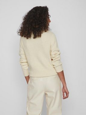 Vila Rollkragenpullover VIRIL HALF ZIPPER L/S KNIT TOP - NOOS